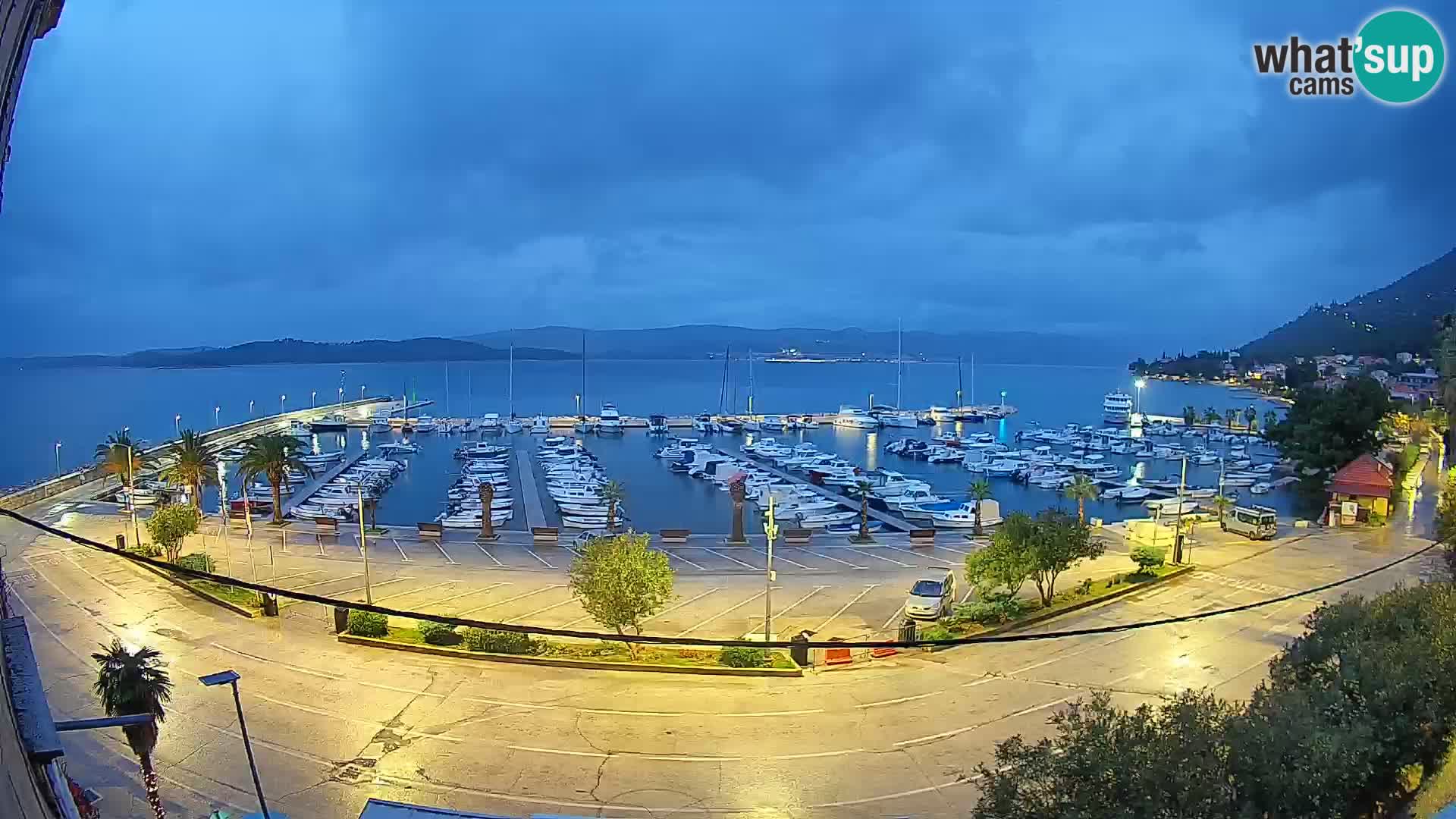 Webcam Orebić Uferpromenade – Fähre nach Korčula Live