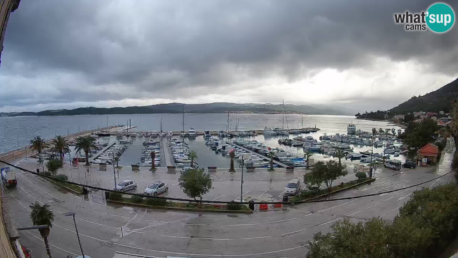 Webcam Orebić Riva – Ferry to Korčula Live