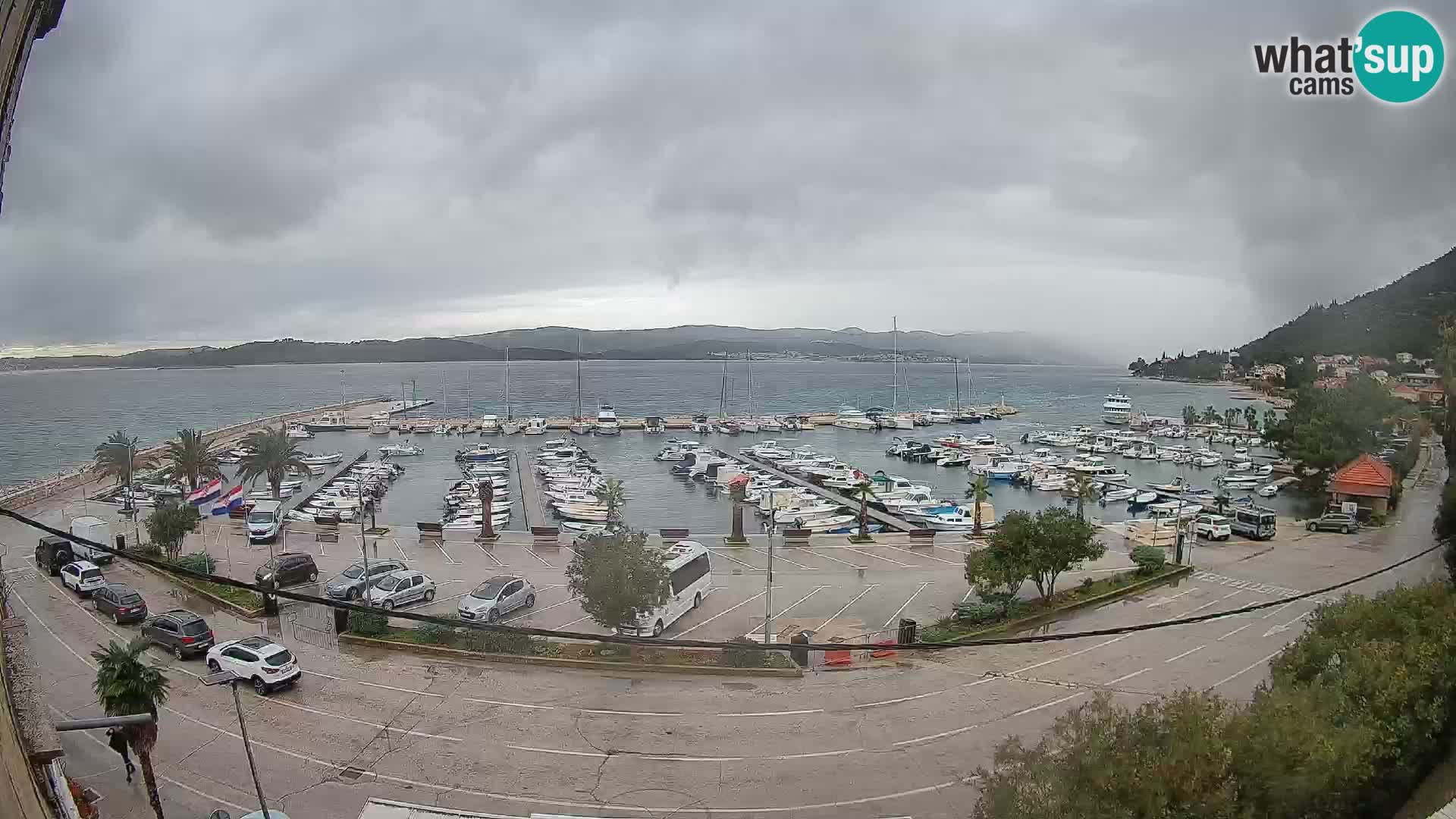 Webcam Orebić Uferpromenade – Fähre nach Korčula Live