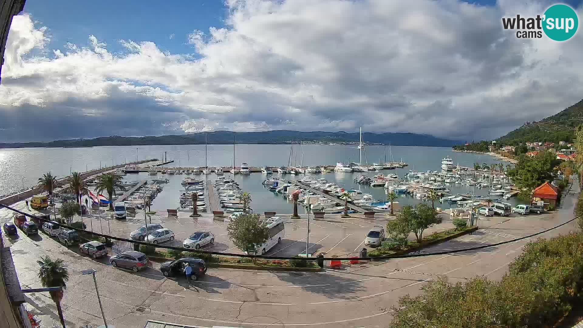 Web kamera Orebić Riva – Trajekt za Korčulu uživo