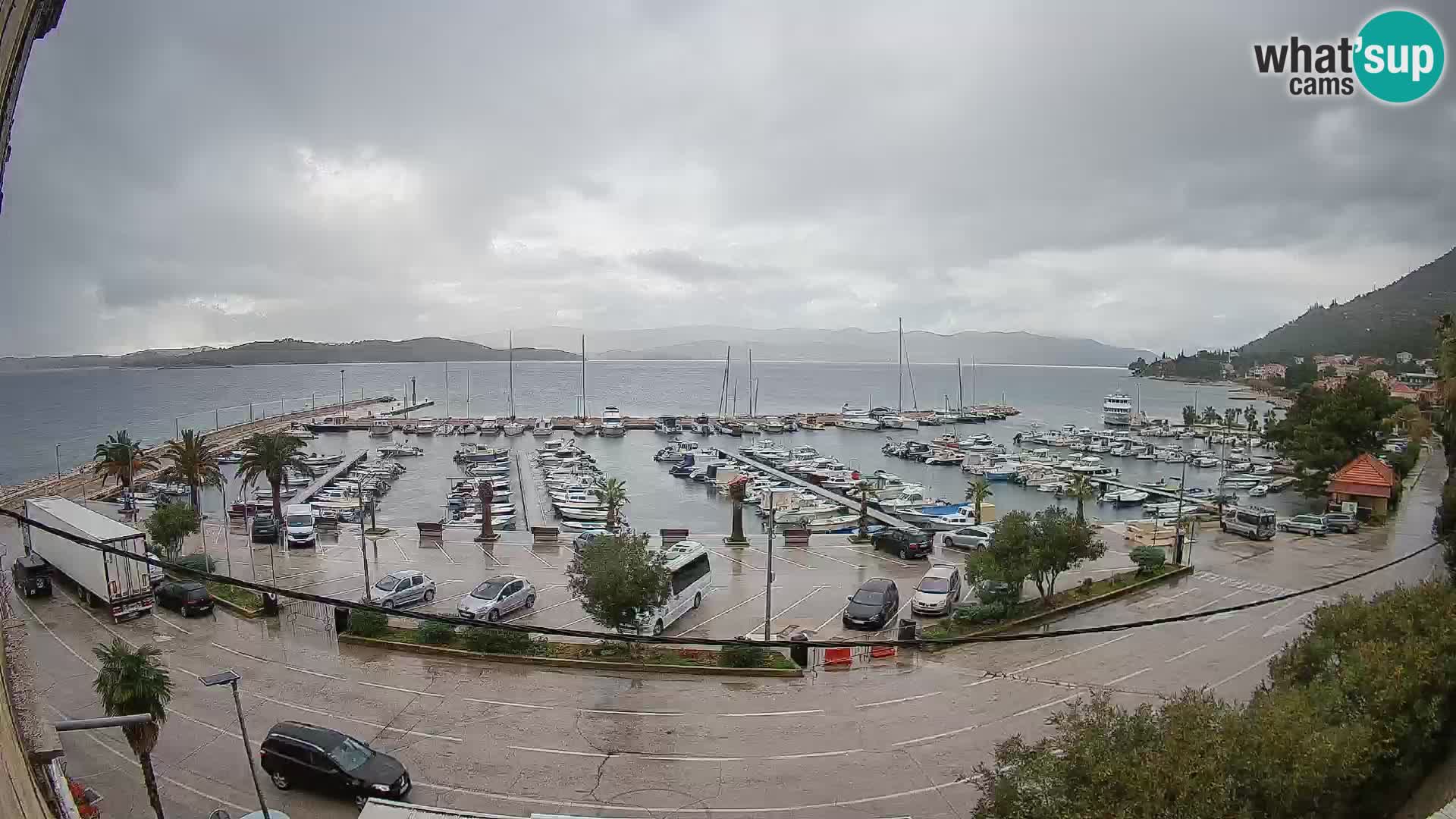 Webcam Orebić Riva – Ferry a Korčula en vivo