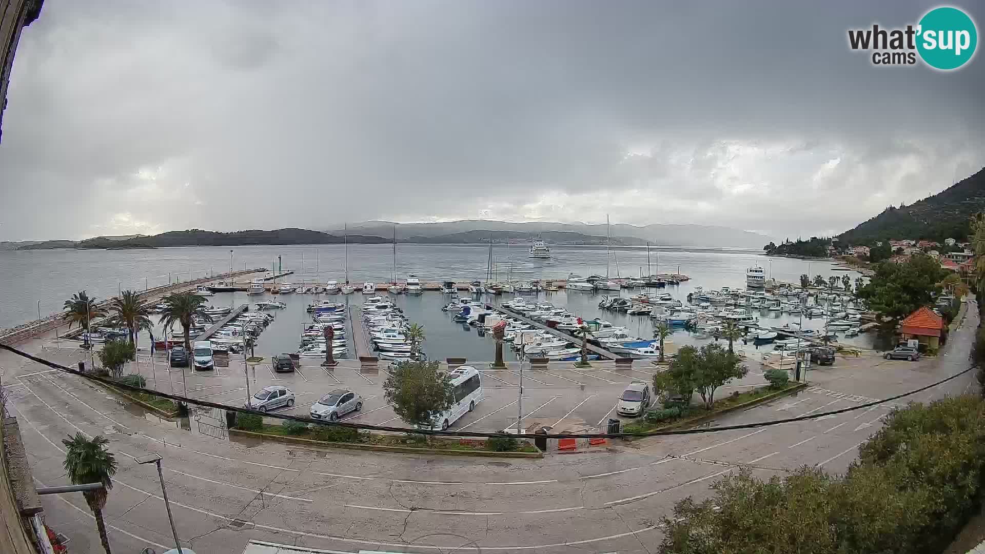 Webcam Orebić Riva – Ferry to Korčula Live