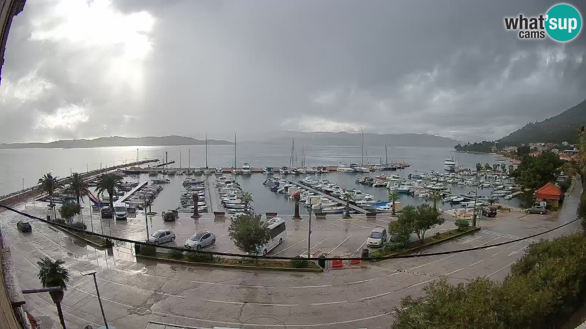 Webcam Orebić Riva – Ferry to Korčula Live