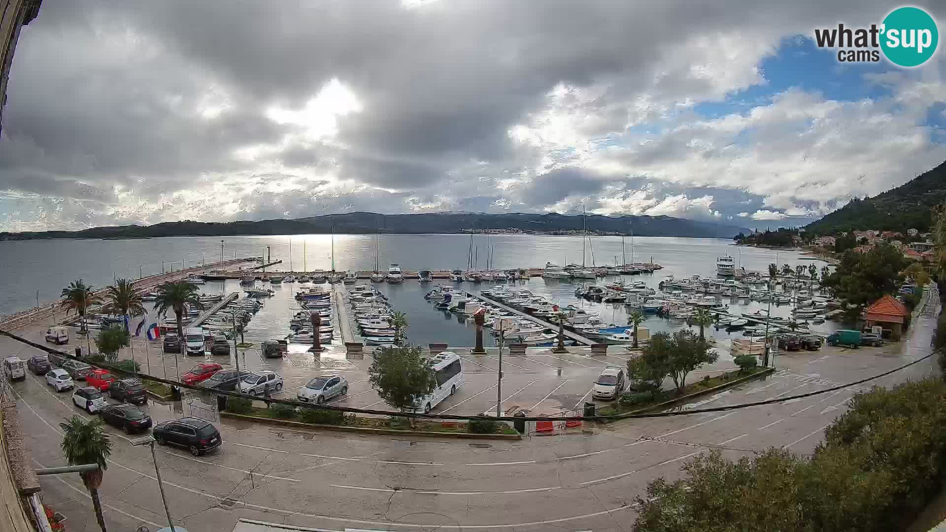 Webcam Orebić Riva – Ferry vers Korčula en direct