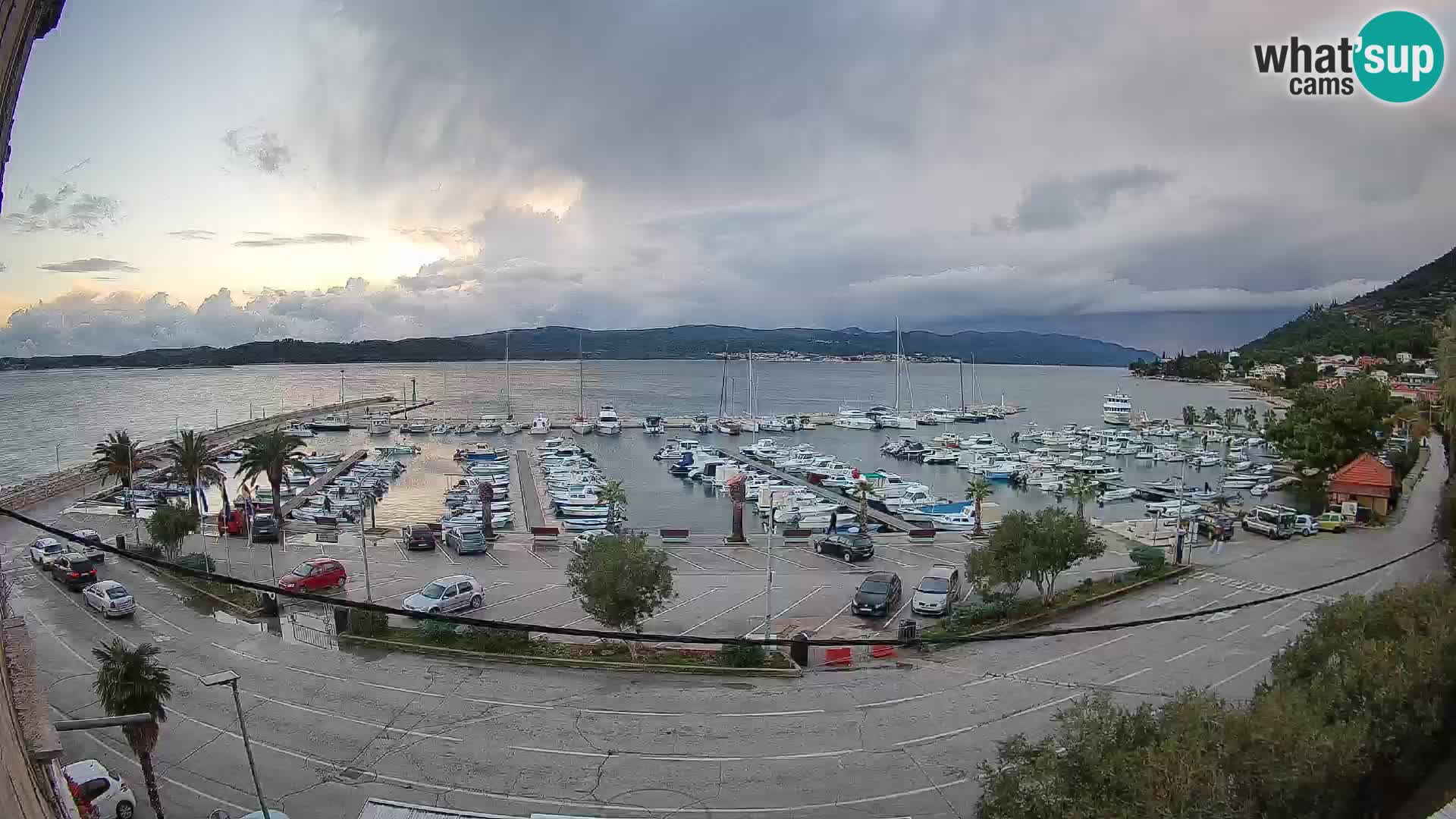 Webcam Orebić Riva – Ferry to Korčula Live