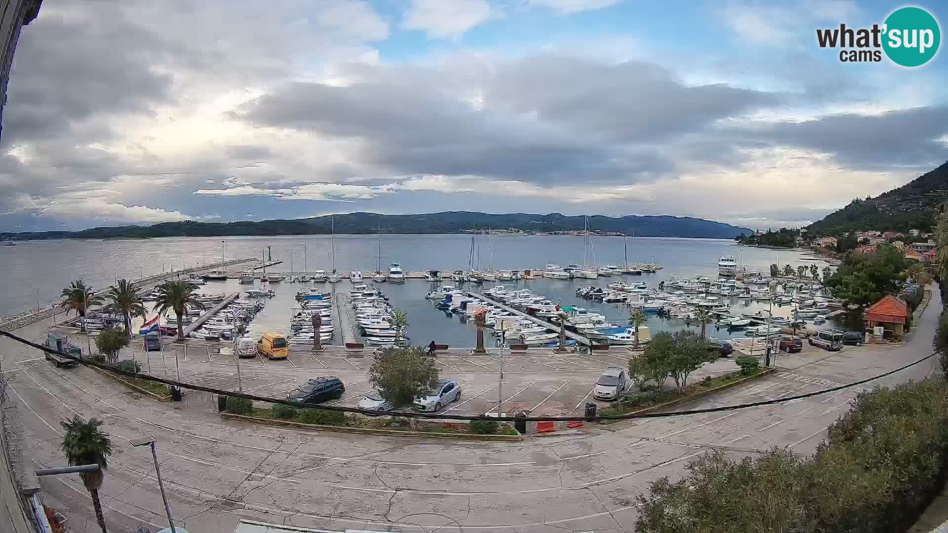 Webcam Orebić Uferpromenade – Fähre nach Korčula Live