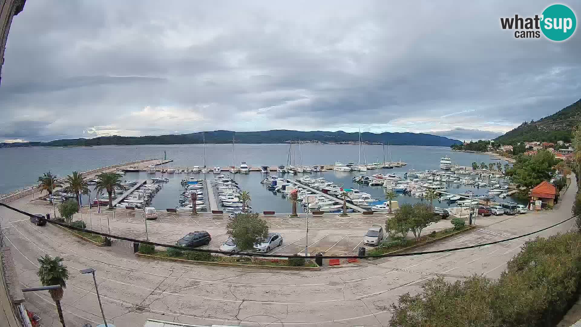 Web kamera Orebić Riva – Trajekt za Korčulu uživo