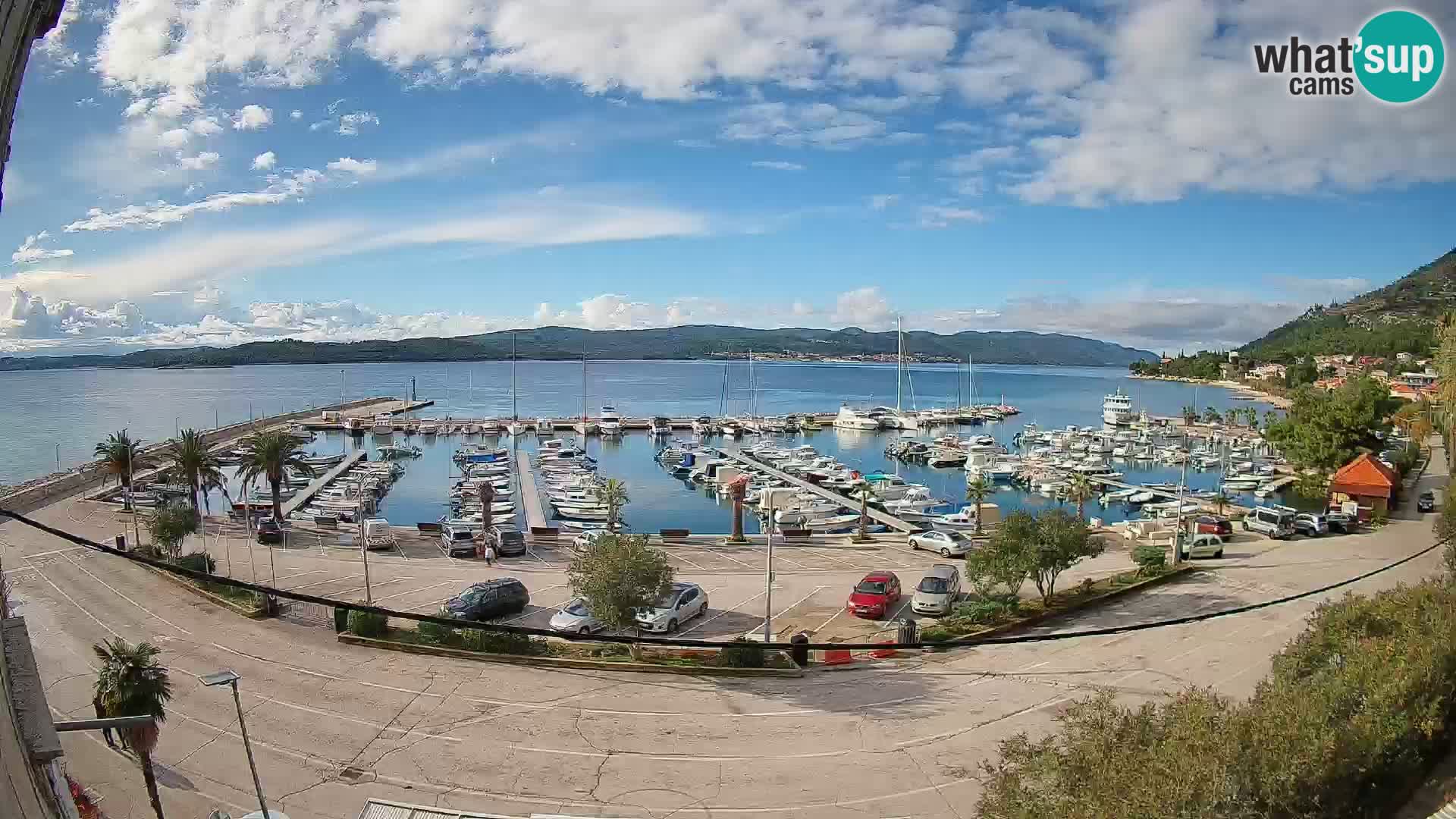 Webcam Orebić Riva – Ferry vers Korčula en direct