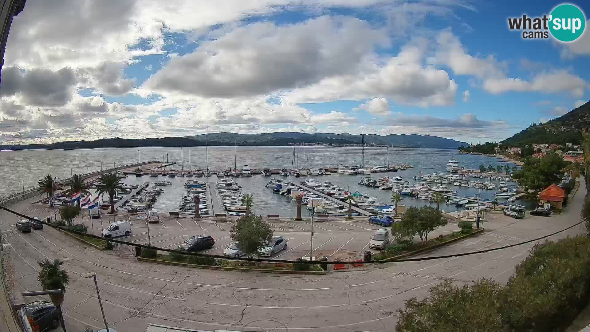 Web kamera Orebić Riva – Trajekt za Korčulu uživo