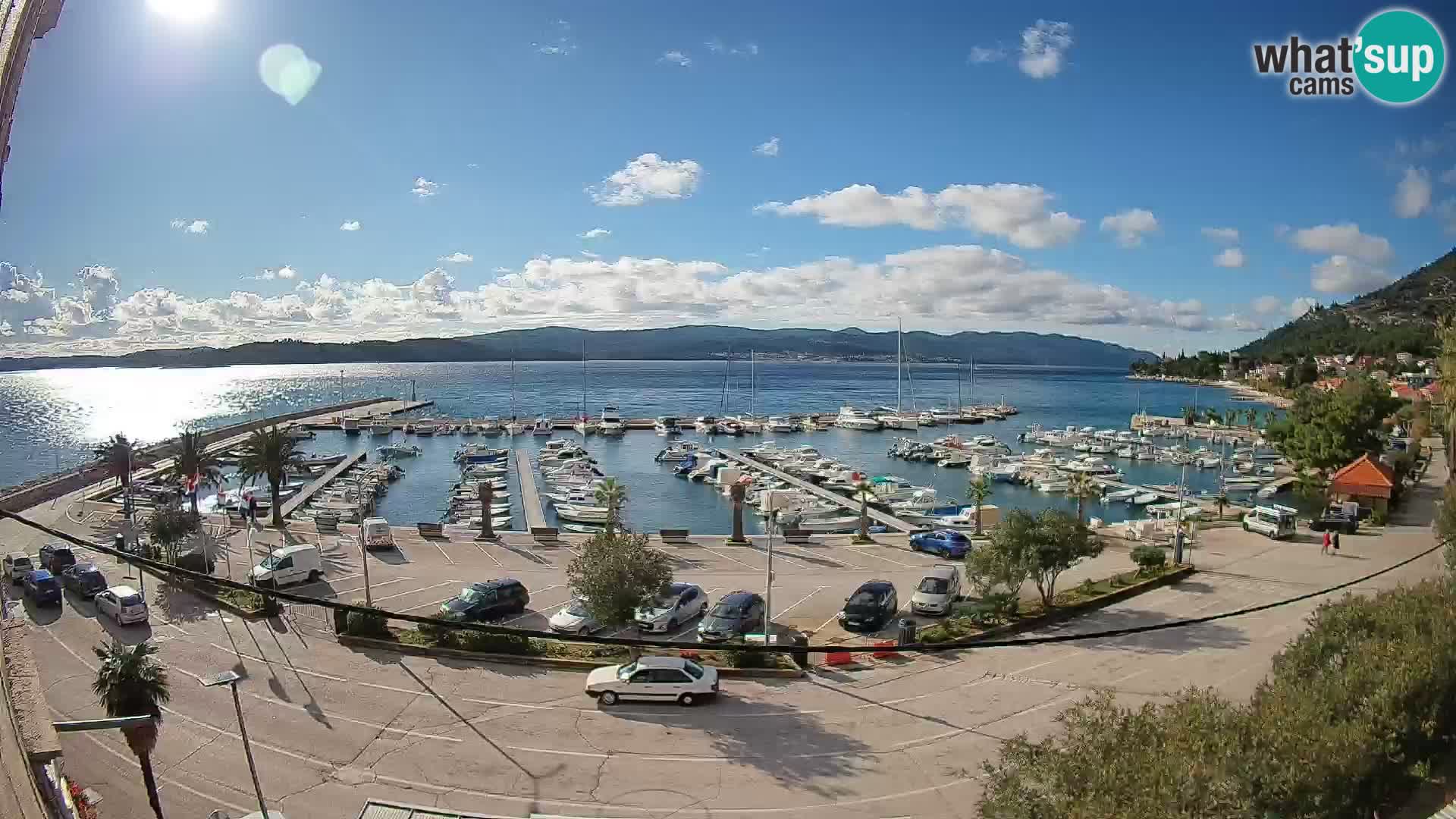Webcam Orebić Uferpromenade – Fähre nach Korčula Live