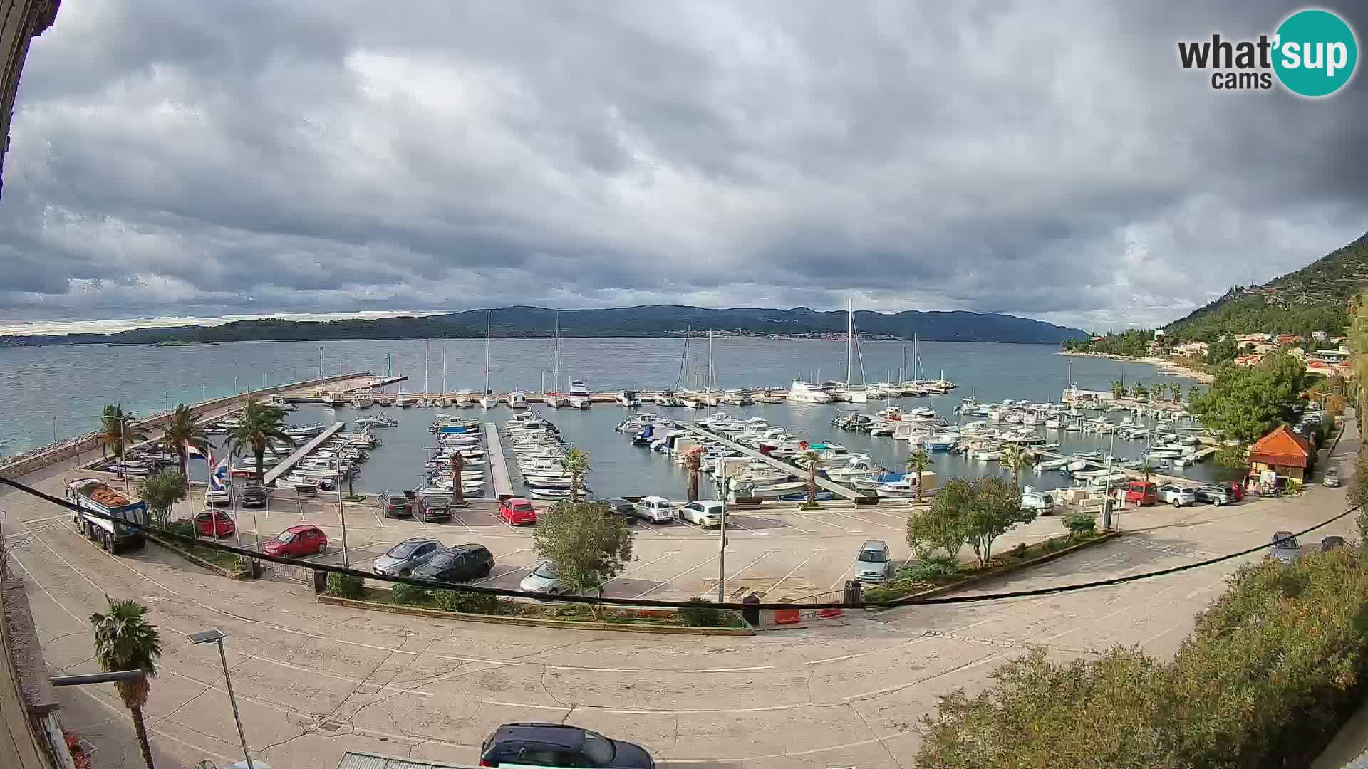Webcam Orebić Riva – Ferry a Korčula en vivo