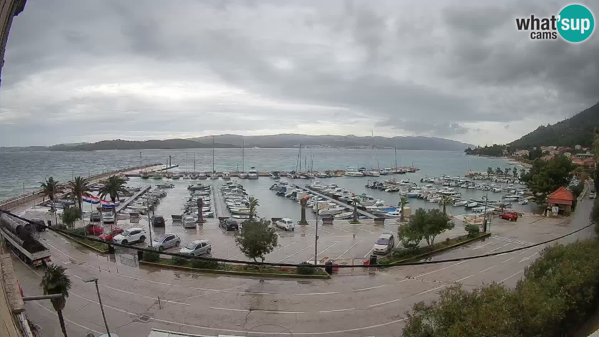 Webcam Orebić Riva – Ferry vers Korčula en direct