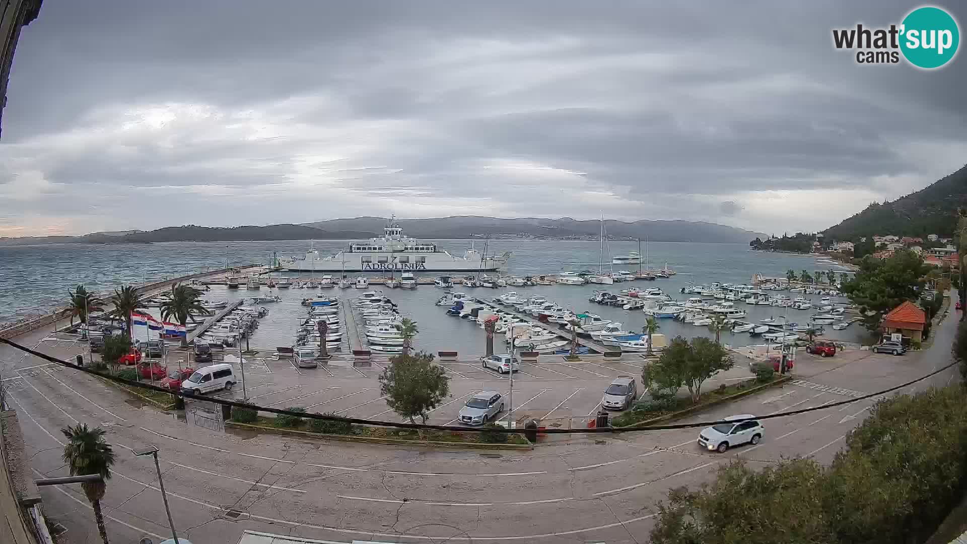 Webcam Orebić Riva – Ferry to Korčula Live