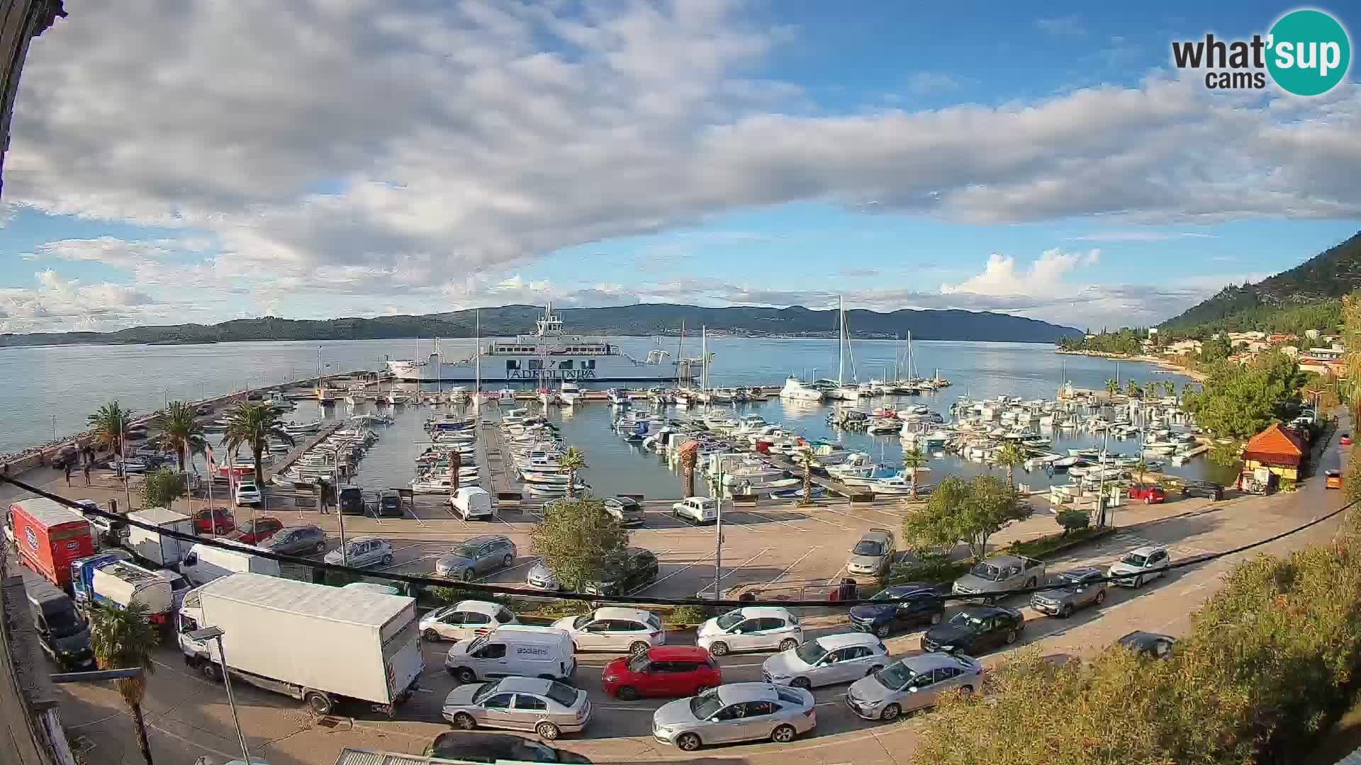 Webcam Orebić Riva – Ferry to Korčula Live