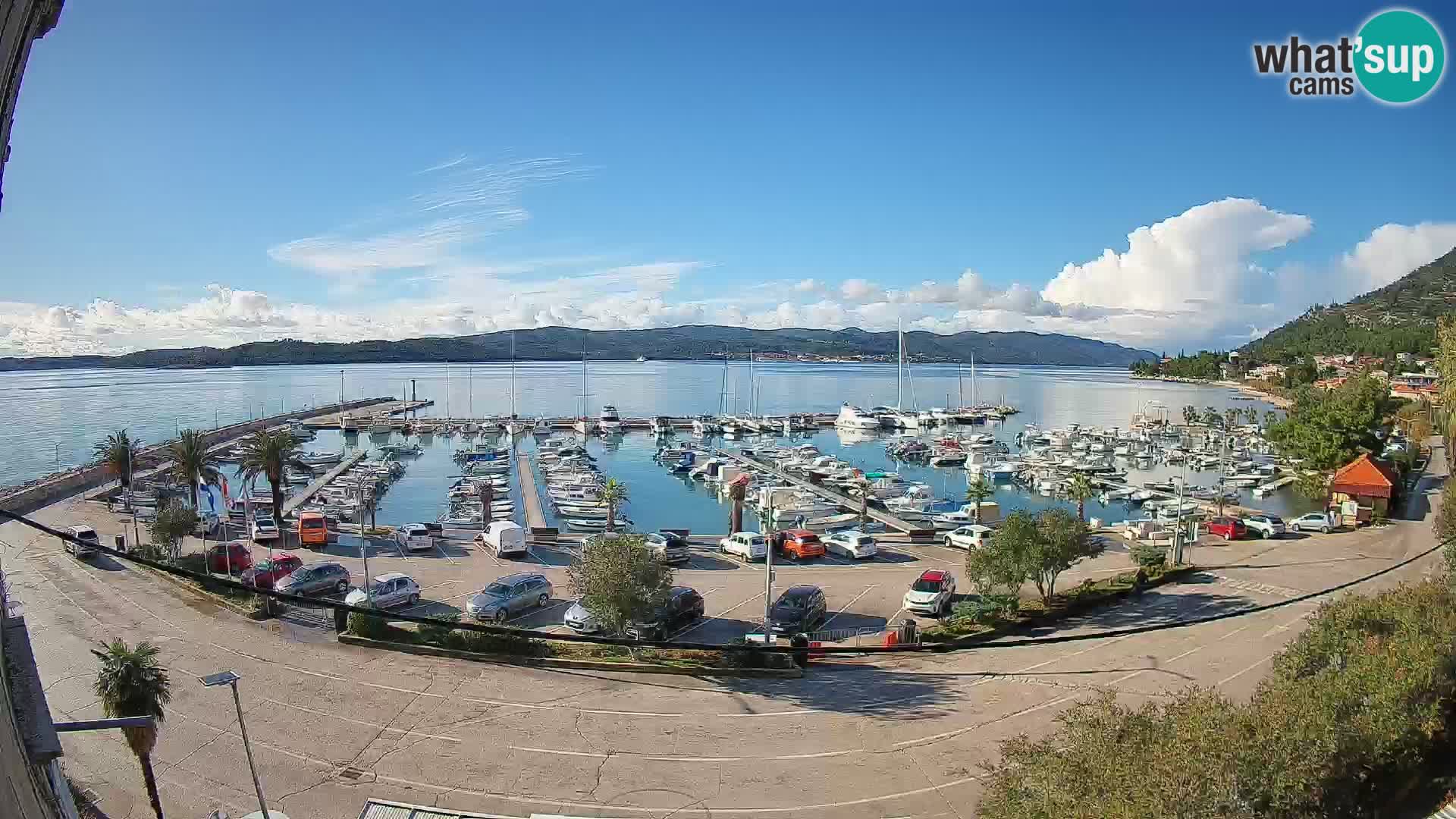 Webcam Orebić Uferpromenade – Fähre nach Korčula Live