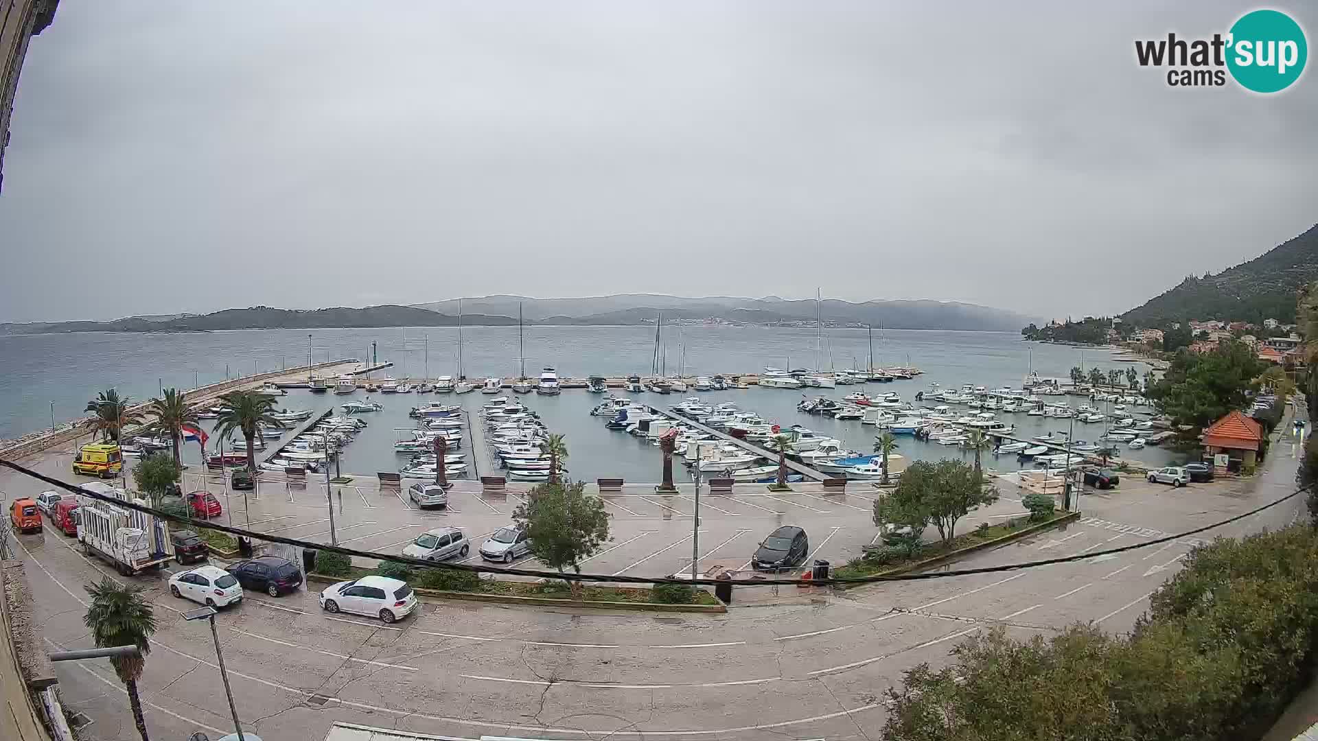 Webcam Orebić Uferpromenade – Fähre nach Korčula Live