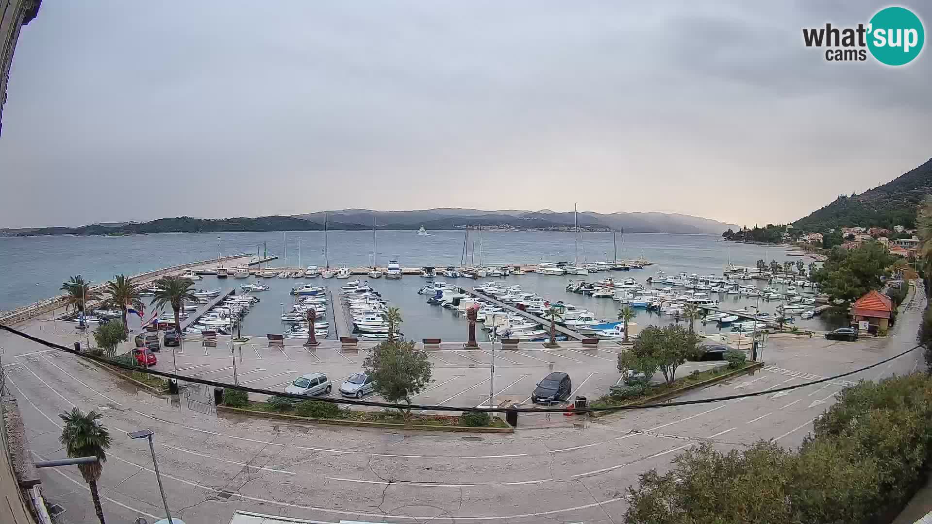 Webcam Orebić Uferpromenade – Fähre nach Korčula Live