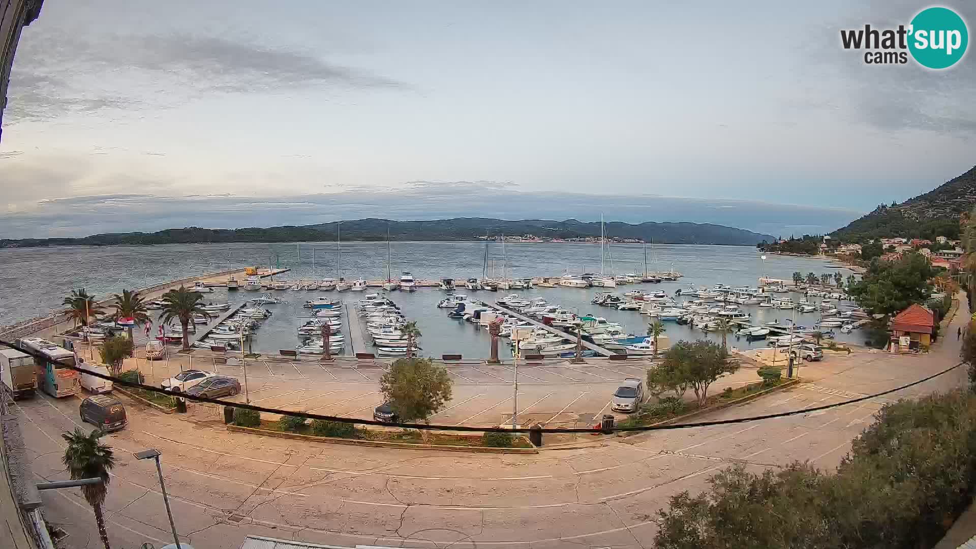 Webcam Orebić Uferpromenade – Fähre nach Korčula Live