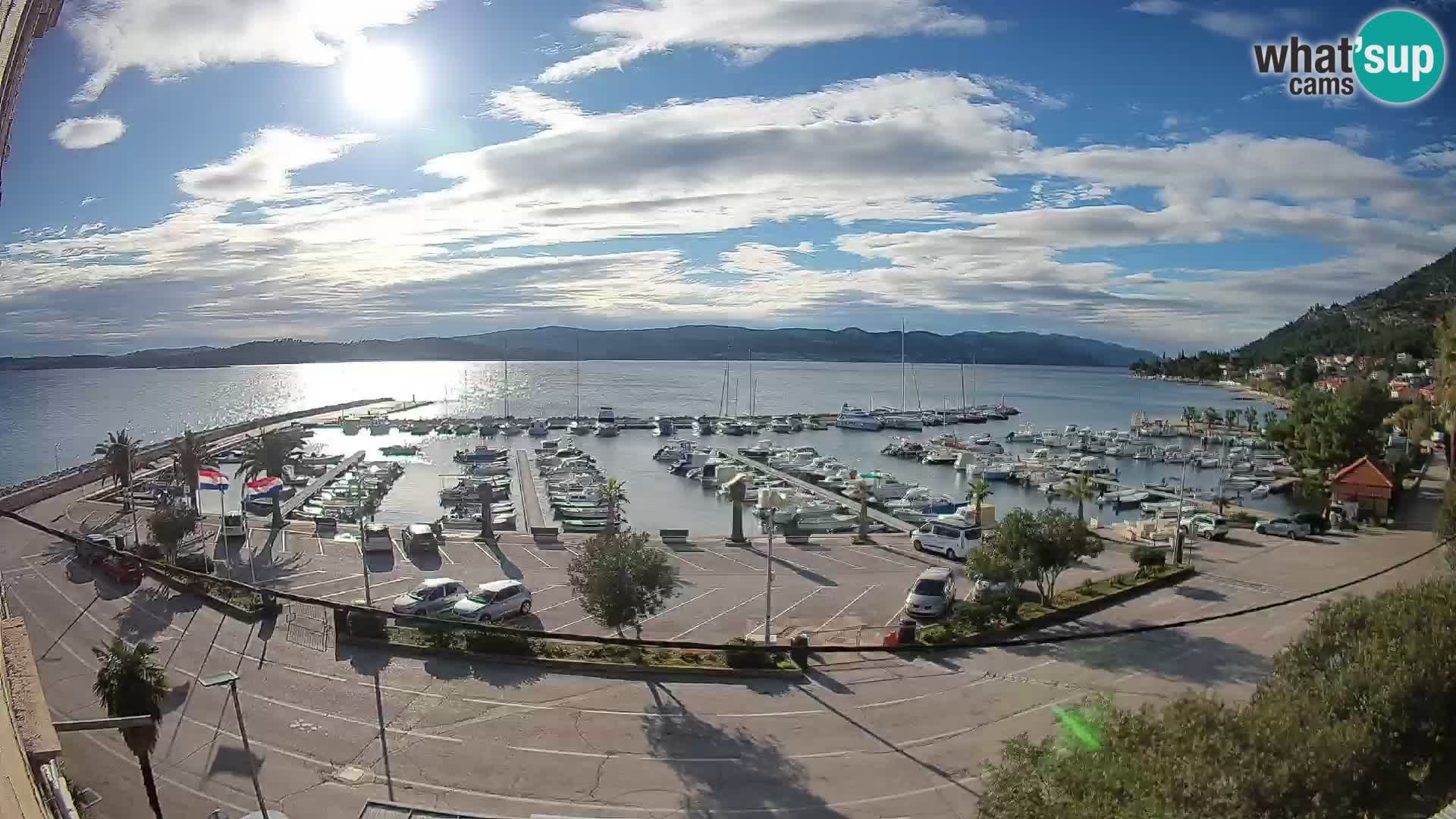 Webcam Orebić Riva – Ferry vers Korčula en direct