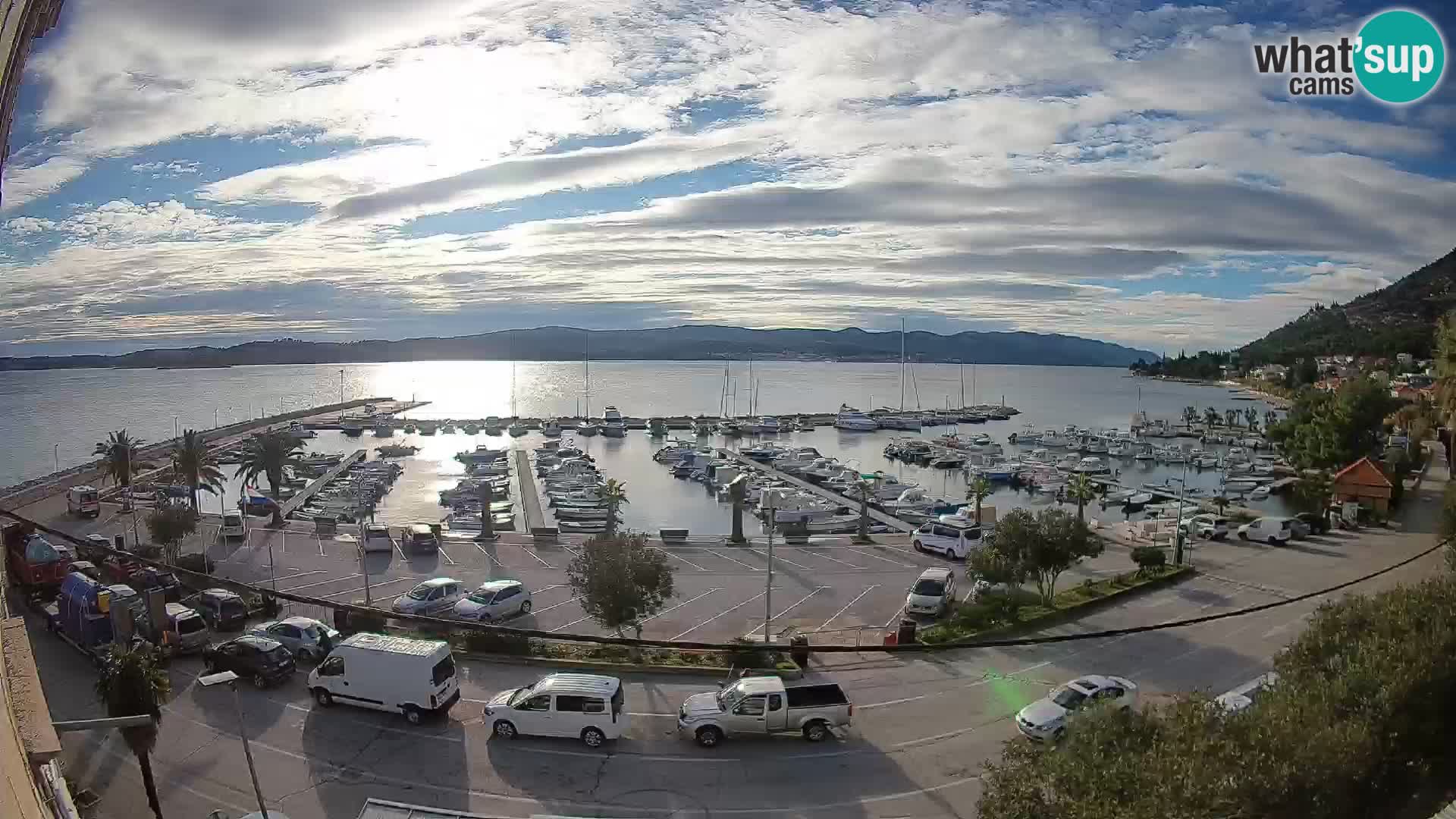 Webcam Orebić Riva – Ferry to Korčula Live