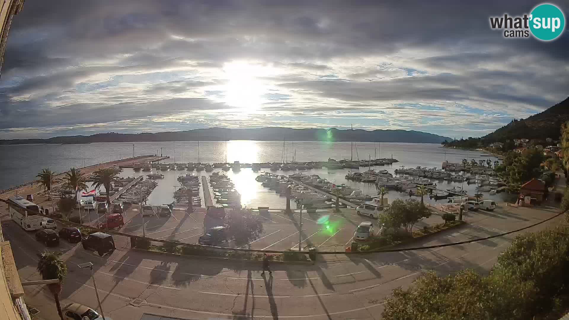 Webcam Orebić Riva – Ferry to Korčula Live