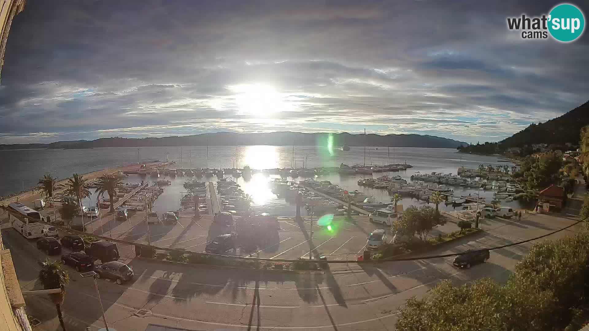 Webcam Orebić Riva – Ferry vers Korčula en direct