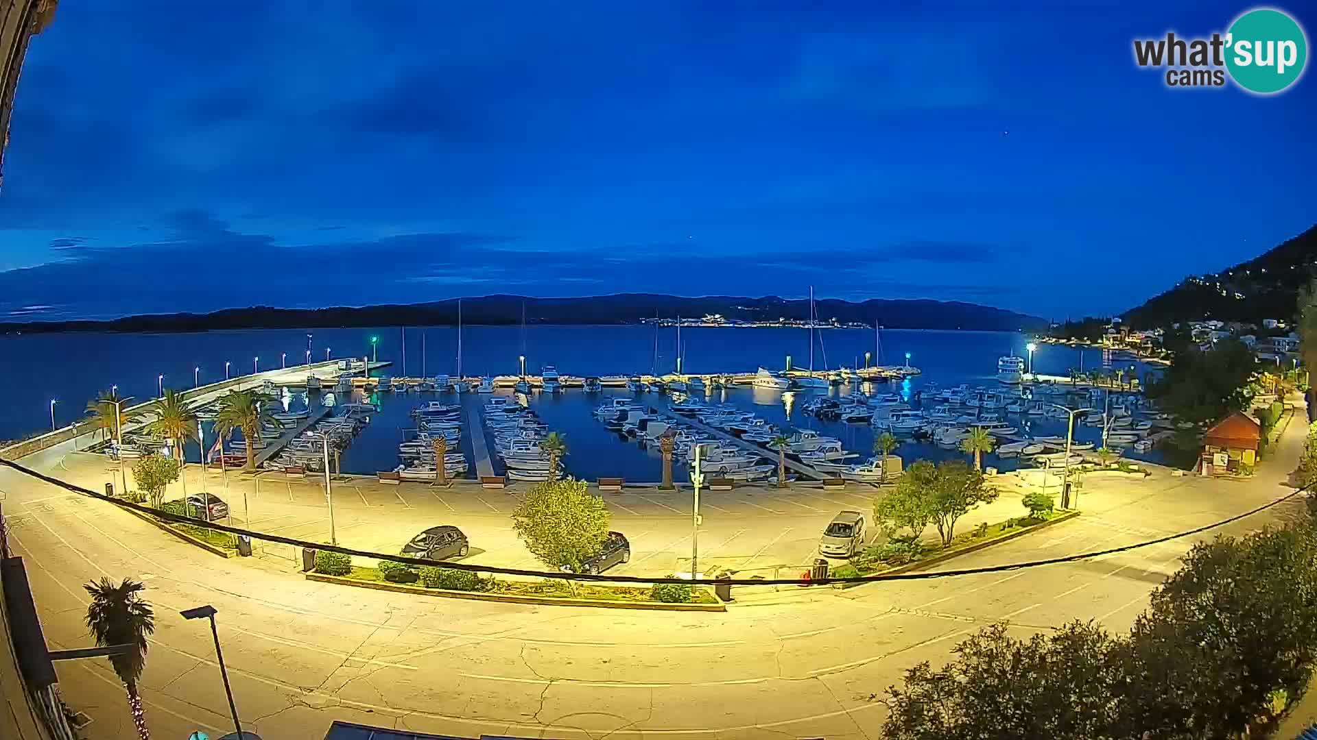 Webcam Orebić Uferpromenade – Fähre nach Korčula Live