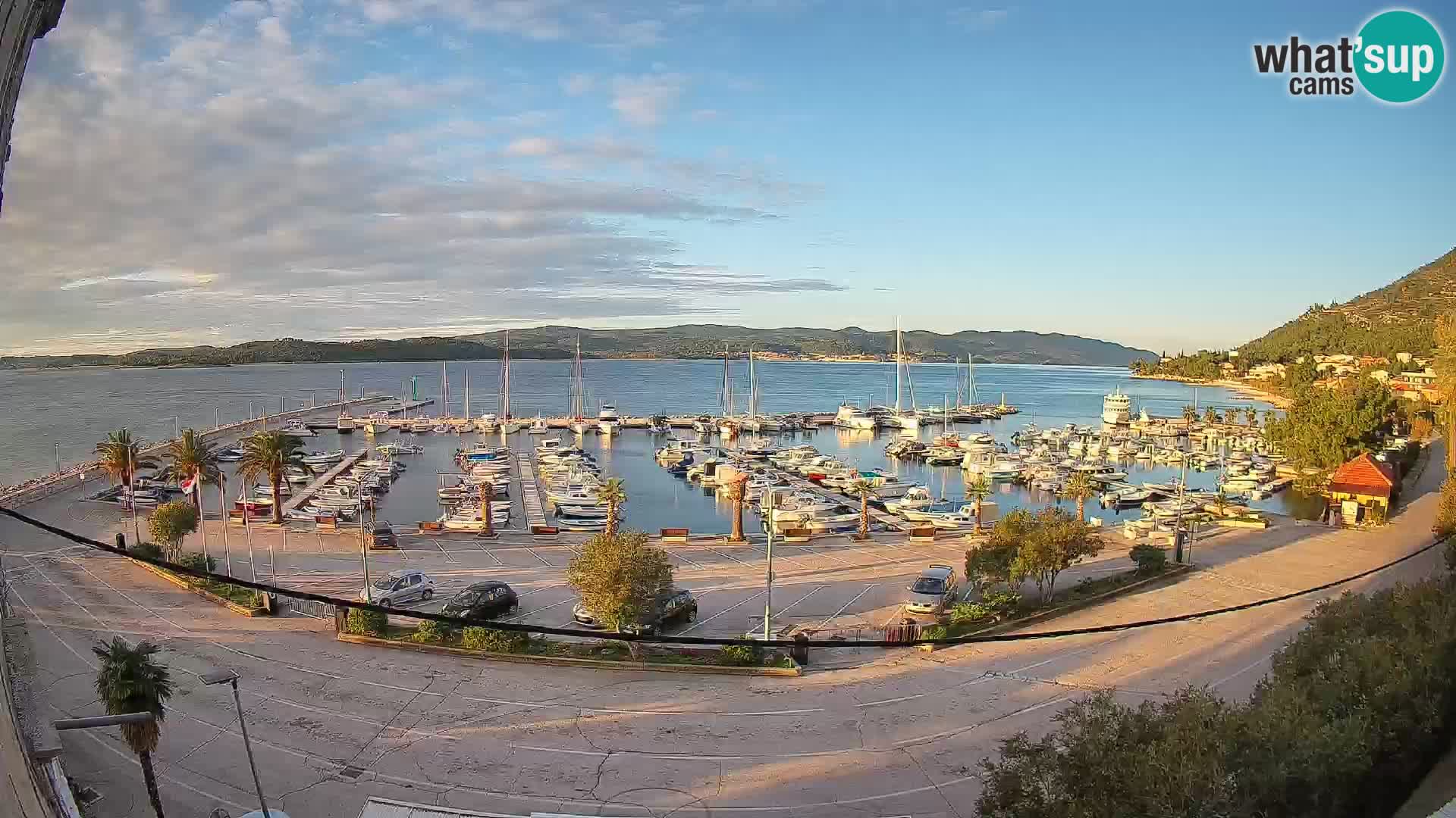 Webcam Orebić Riva – Ferry a Korčula en vivo