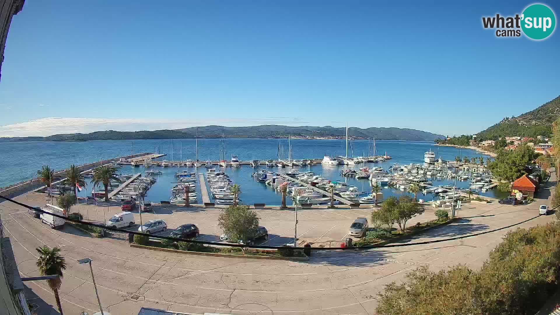 Webcam Orebić Riva – Ferry vers Korčula en direct