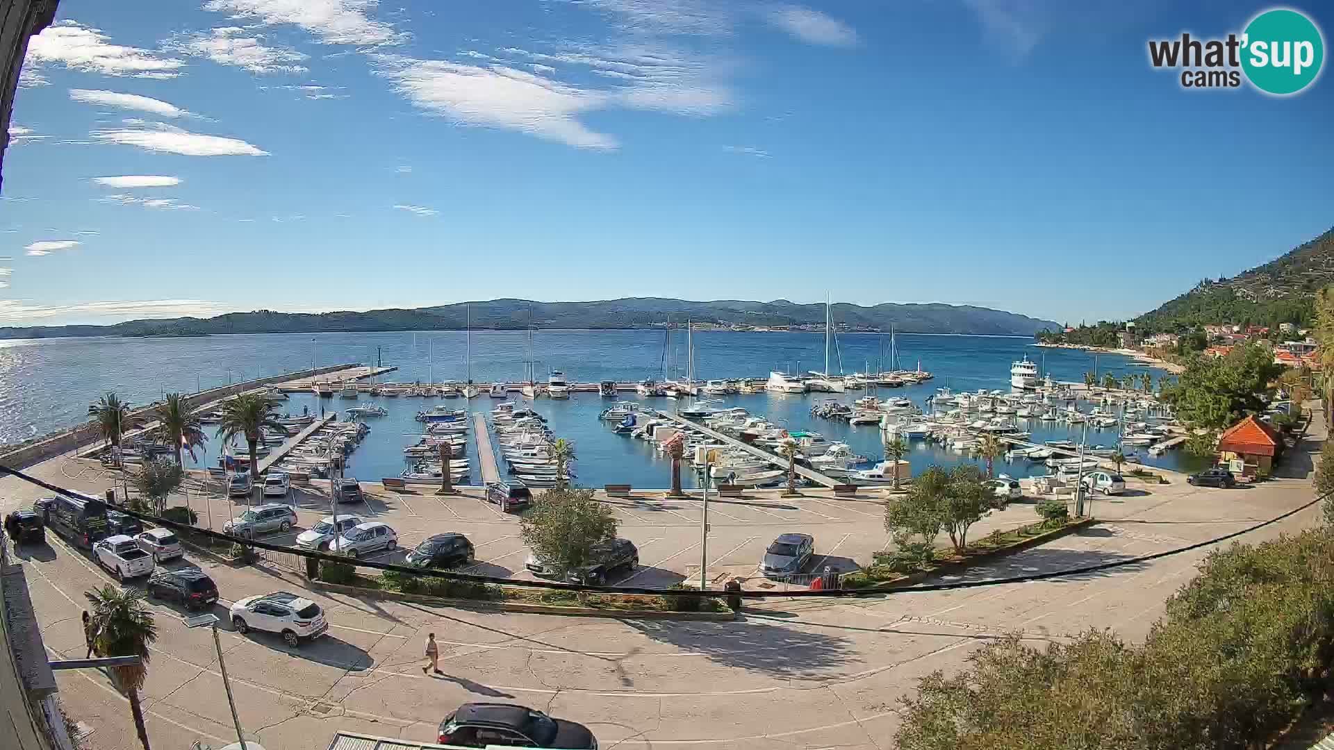 Webcam Orebić Riva – Ferry vers Korčula en direct