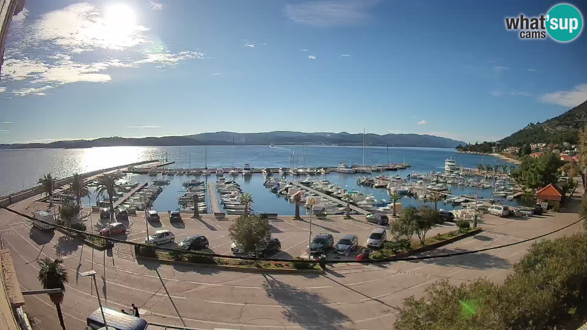 Webcam Orebić Riva – Ferry to Korčula Live
