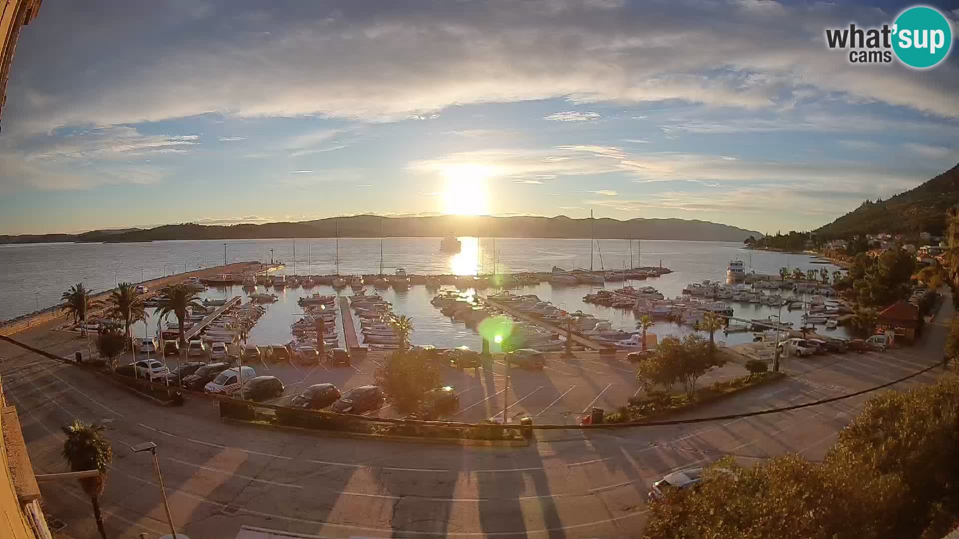 Webcam Orebić Uferpromenade – Fähre nach Korčula Live