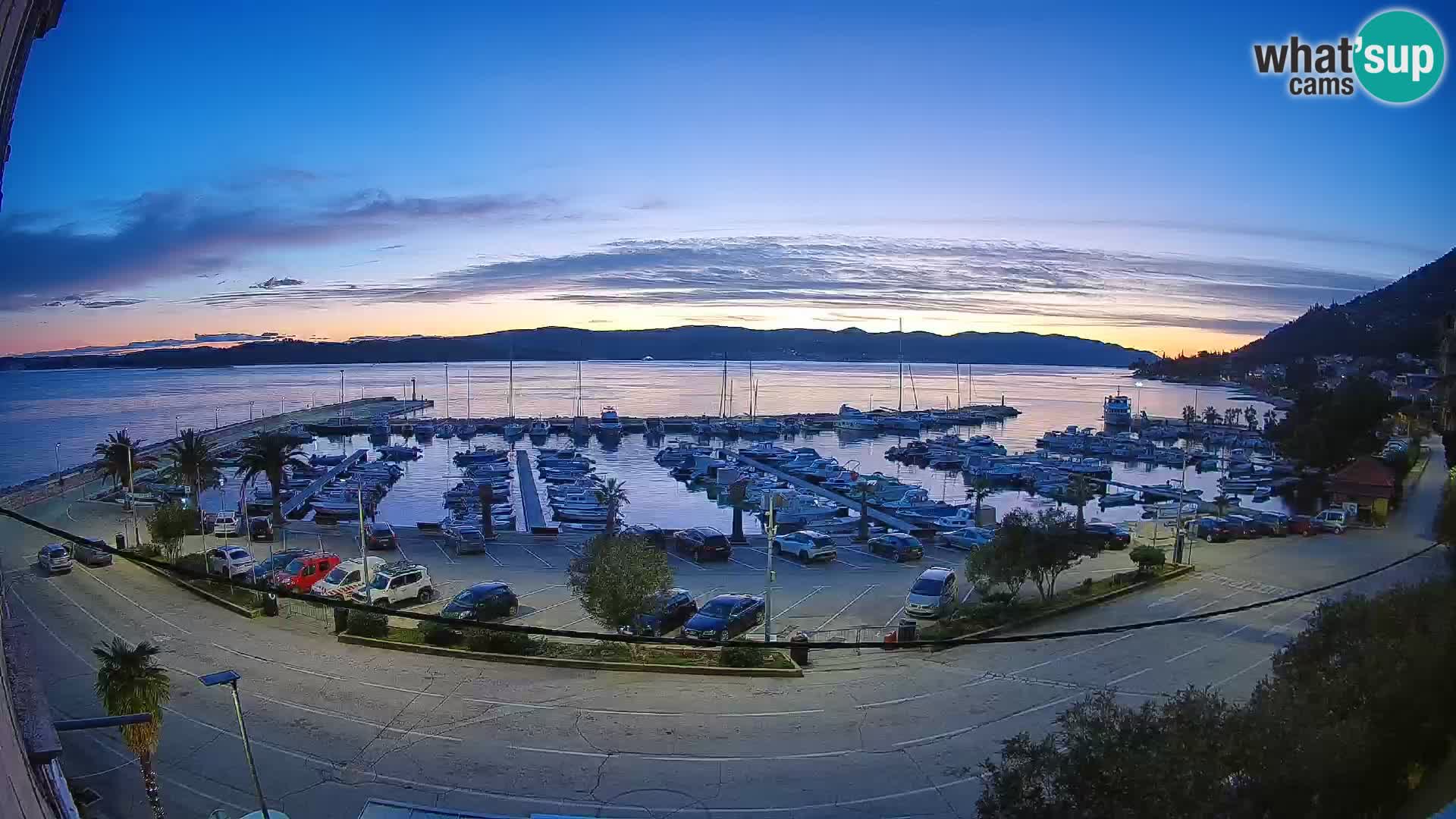 Webcam Orebić Riva – Ferry to Korčula Live