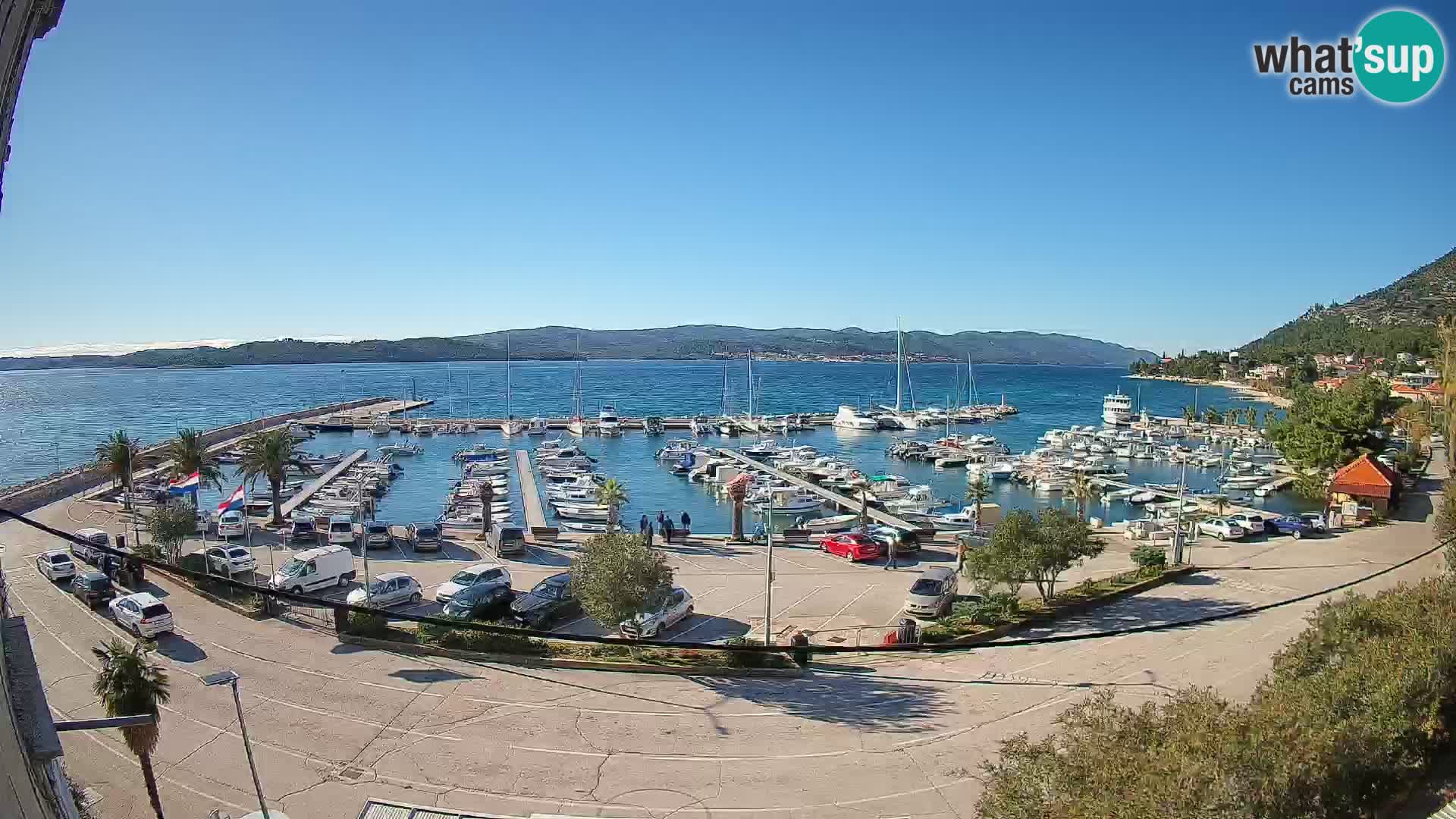 Webcam Orebić Riva – Ferry vers Korčula en direct