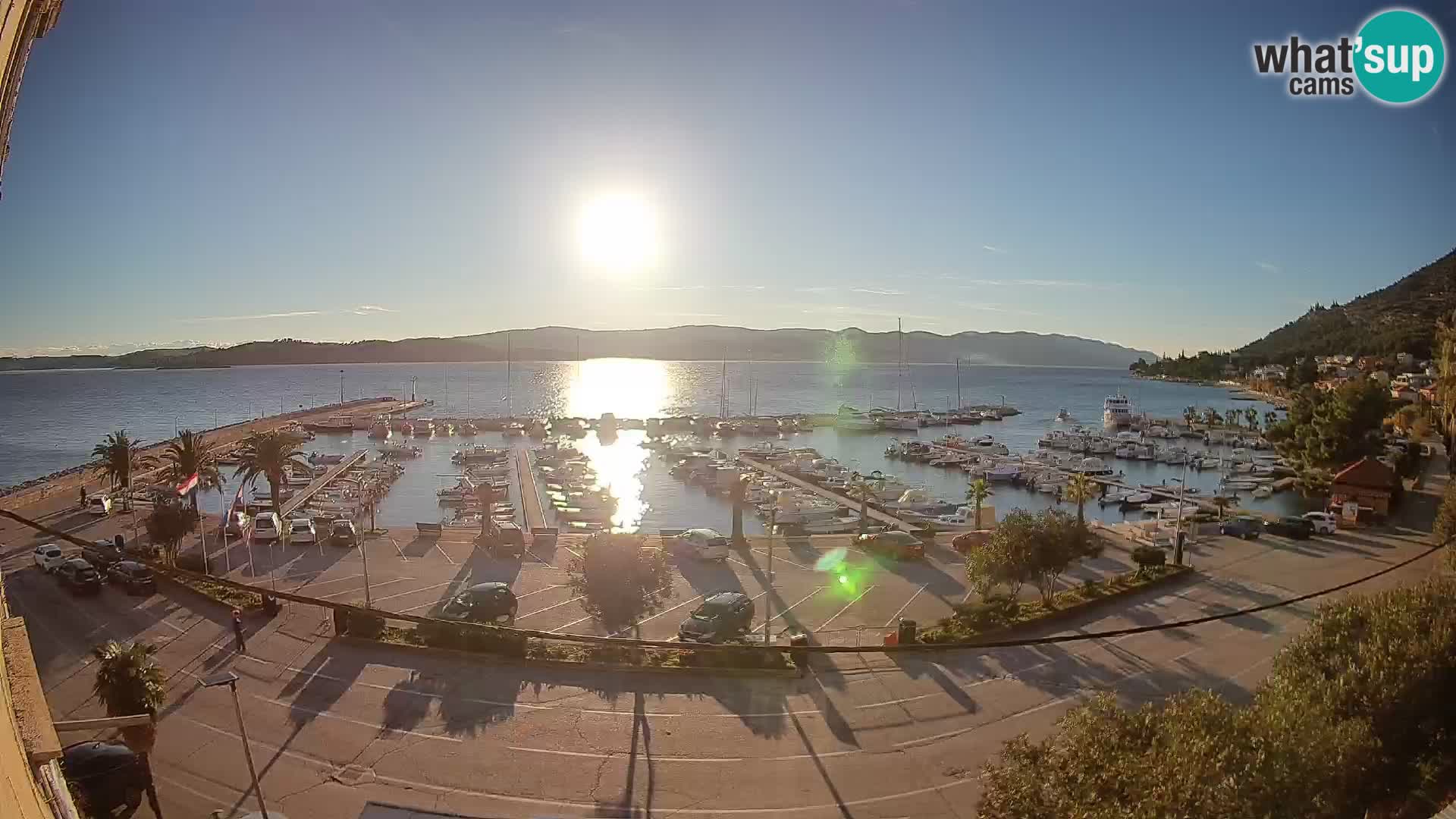 Webcam Orebić Riva – Ferry to Korčula Live