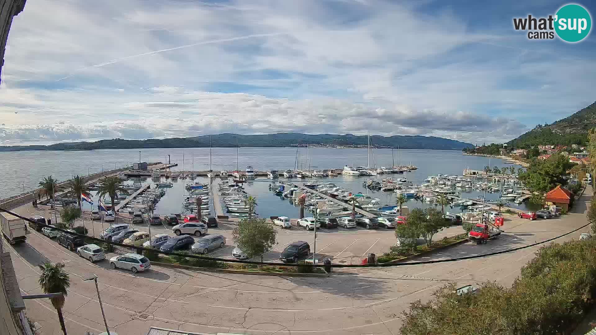 Webcam Orebić Uferpromenade – Fähre nach Korčula Live