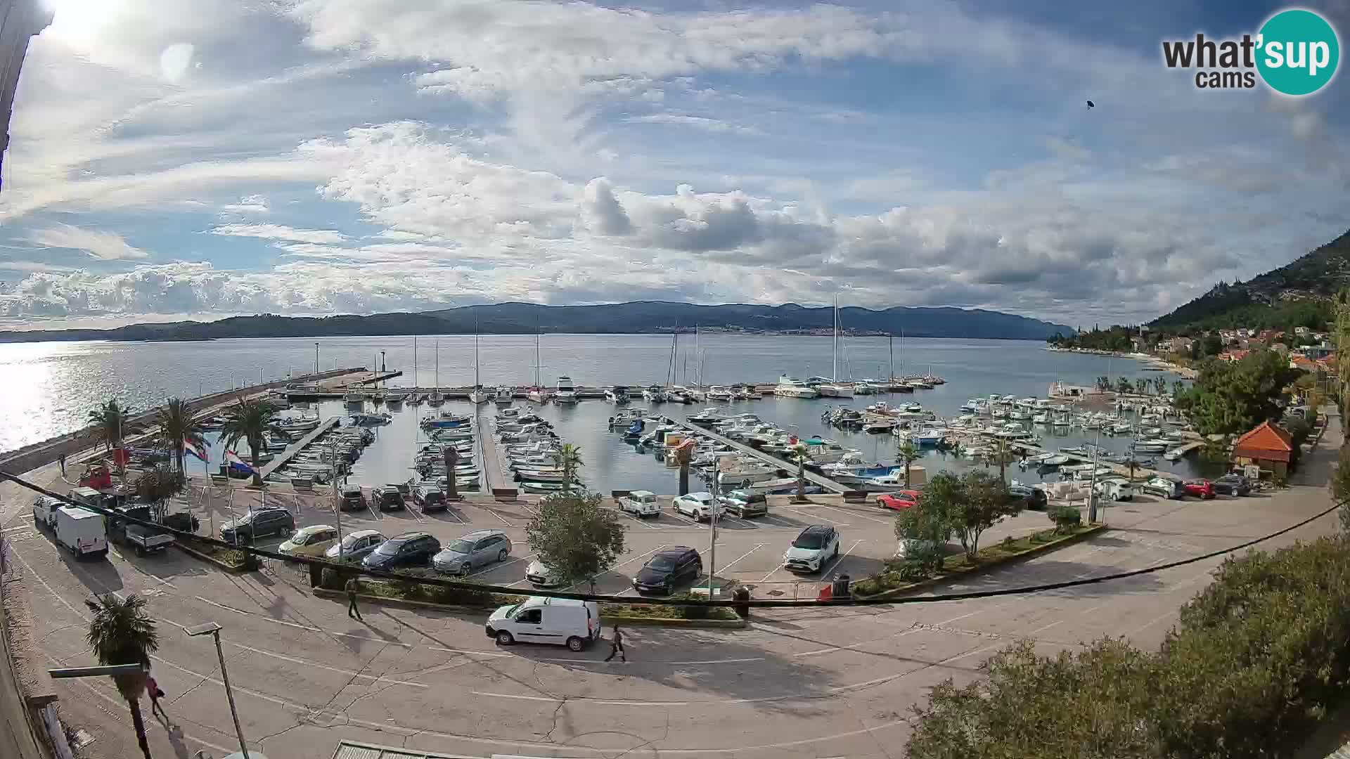 Webcam Orebić Riva – Ferry a Korčula en vivo