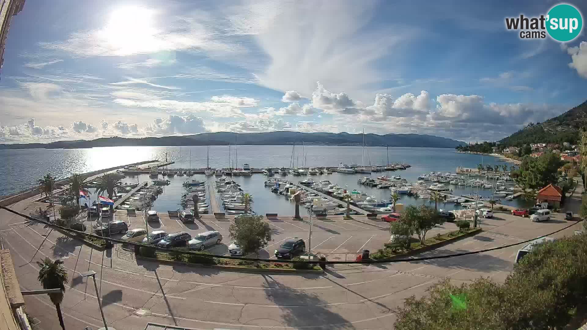 Webcam Orebić Riva – Ferry to Korčula Live
