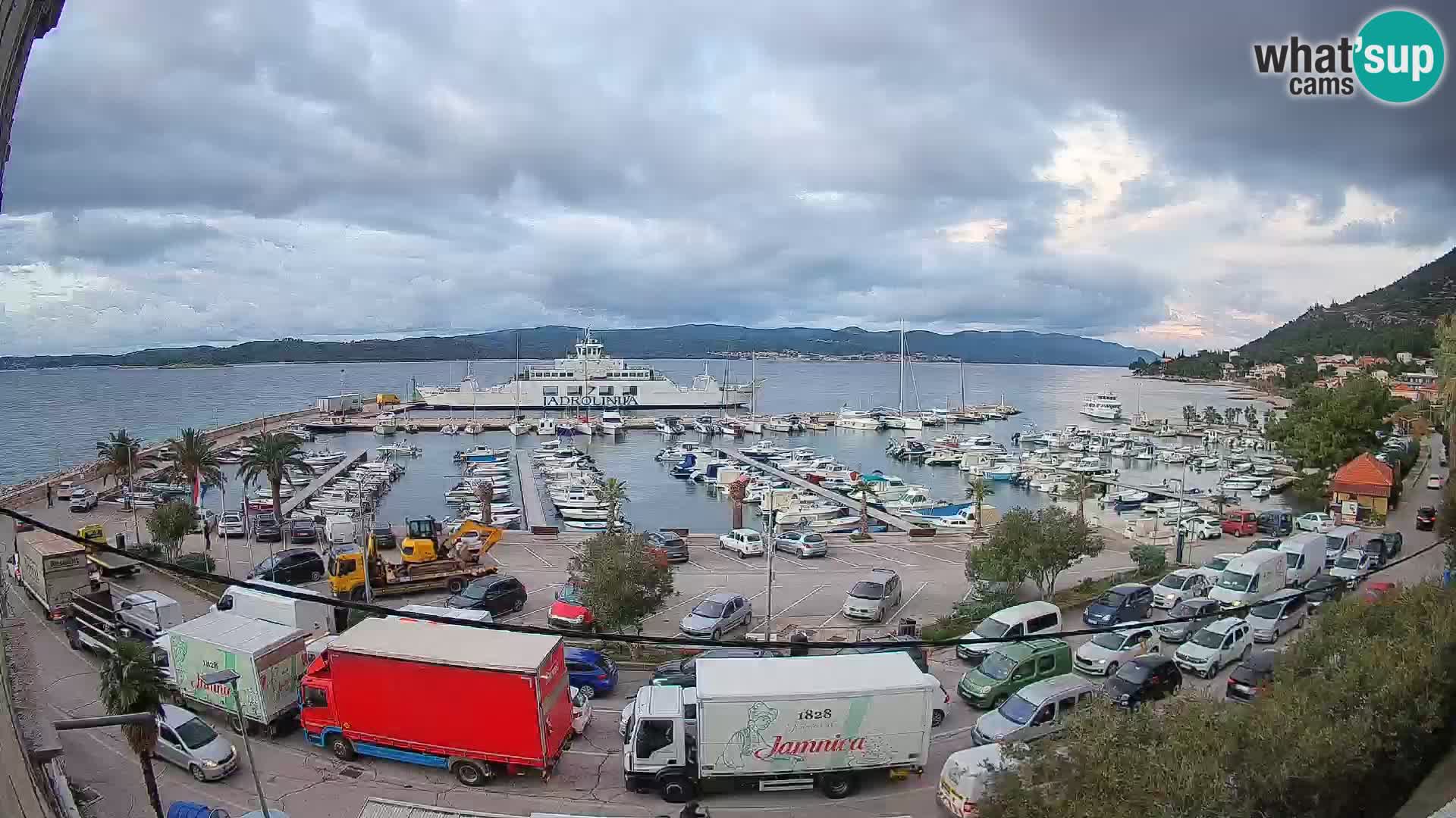 Webcam Orebić Riva – Ferry to Korčula Live