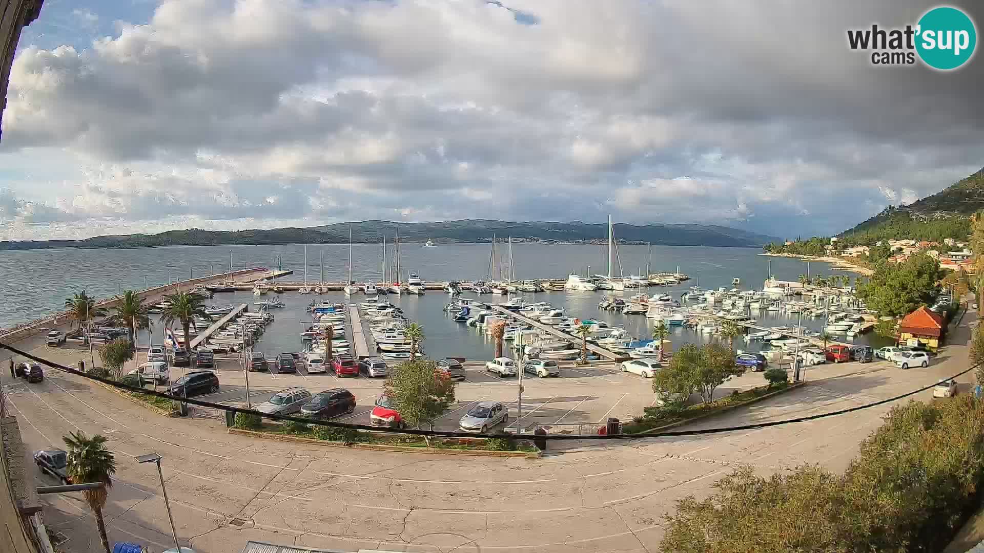 Webcam Orebić Riva – Ferry to Korčula Live