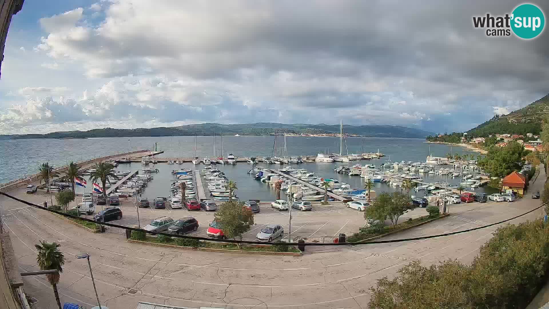 Webcam Orebić Riva – Ferry vers Korčula en direct