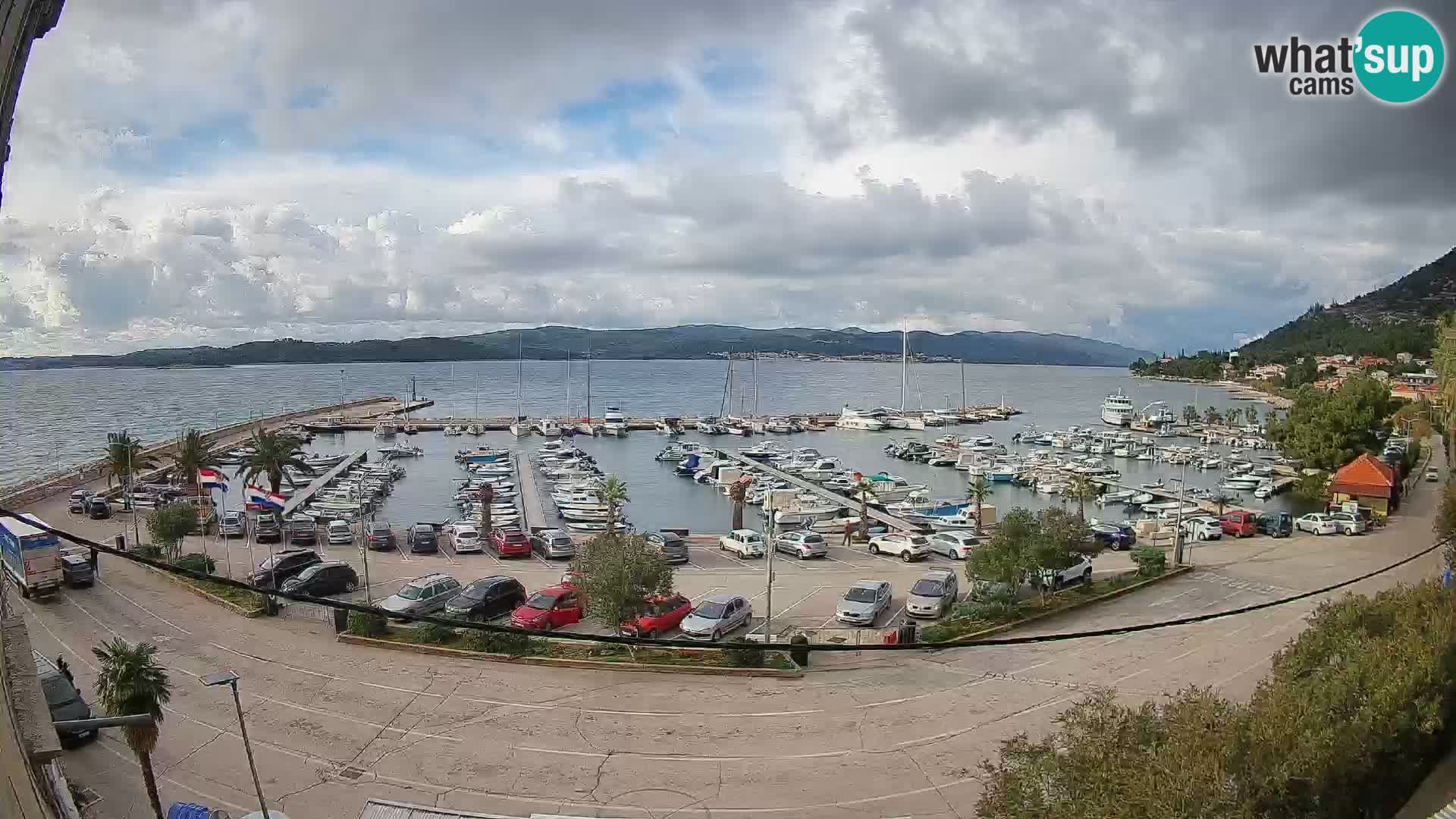 Webcam Orebić Riva – Ferry vers Korčula en direct