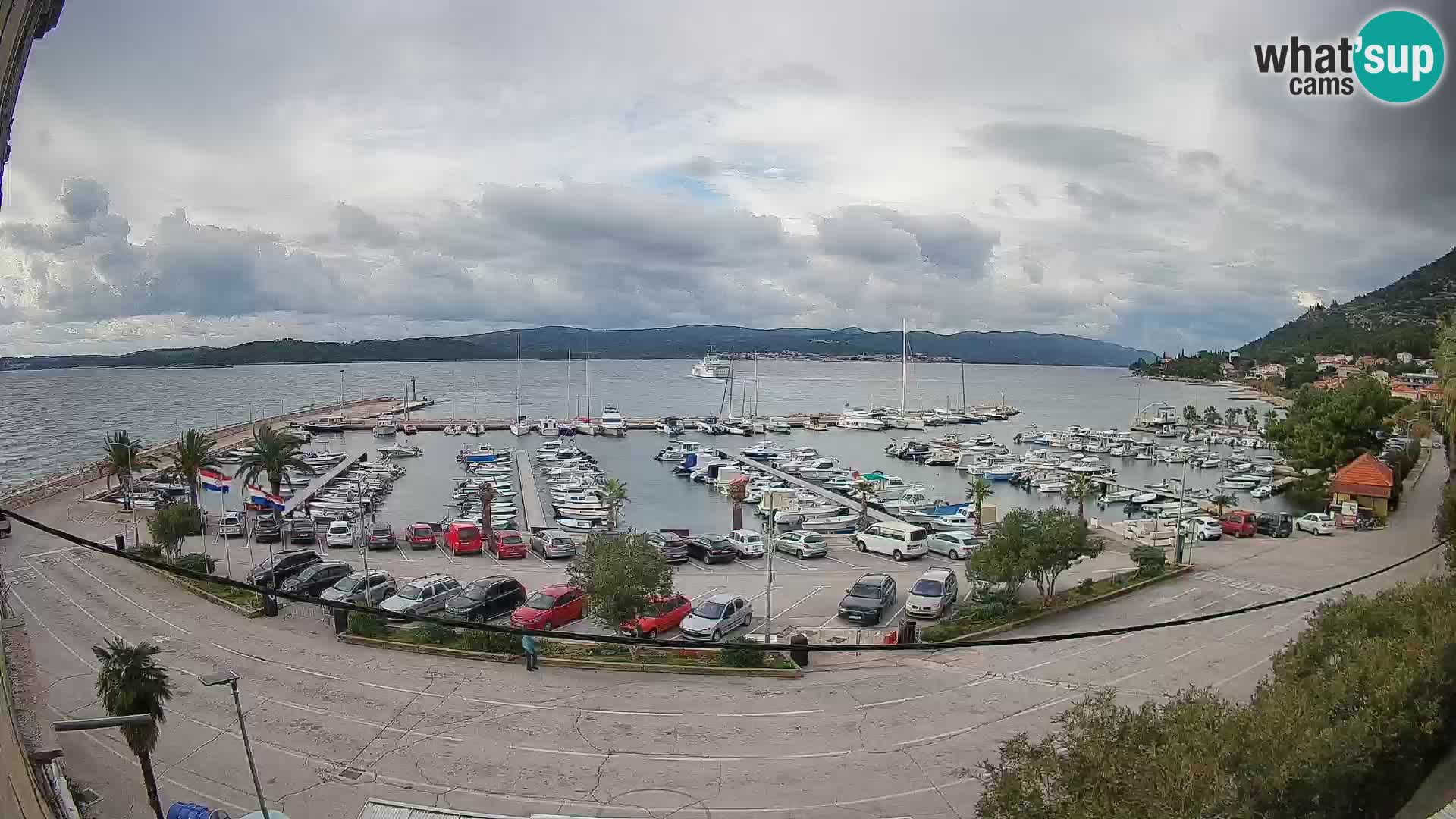 Webcam Orebić Riva – Ferry vers Korčula en direct