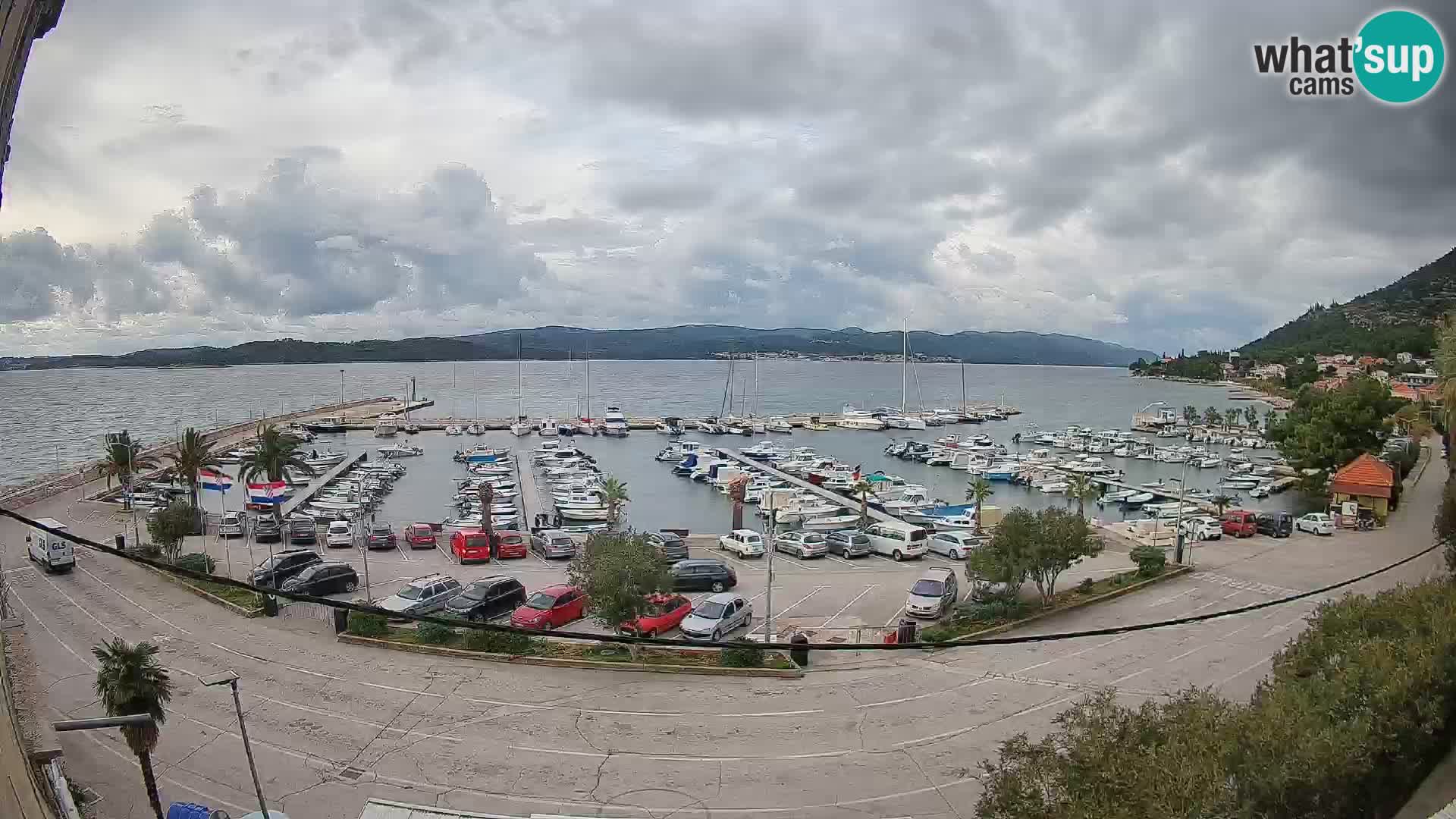 Webcam Orebić Riva – Ferry to Korčula Live