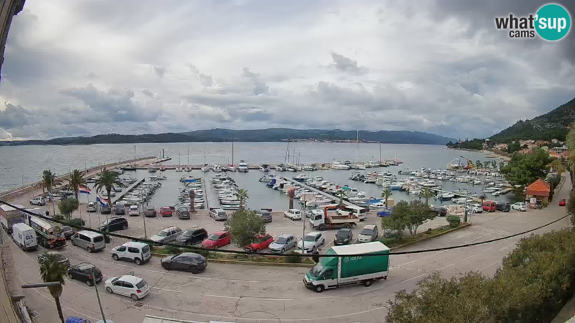 Webcam Orebić Riva – Ferry to Korčula Live