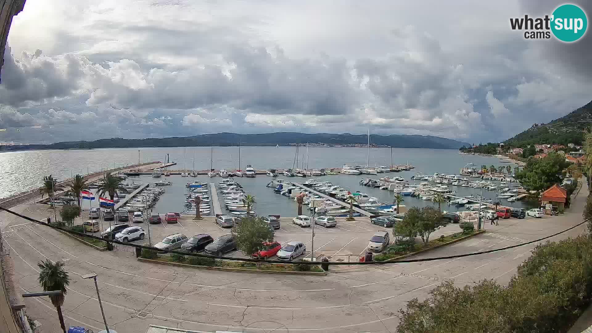 Webcam Orebić Riva – Ferry to Korčula Live
