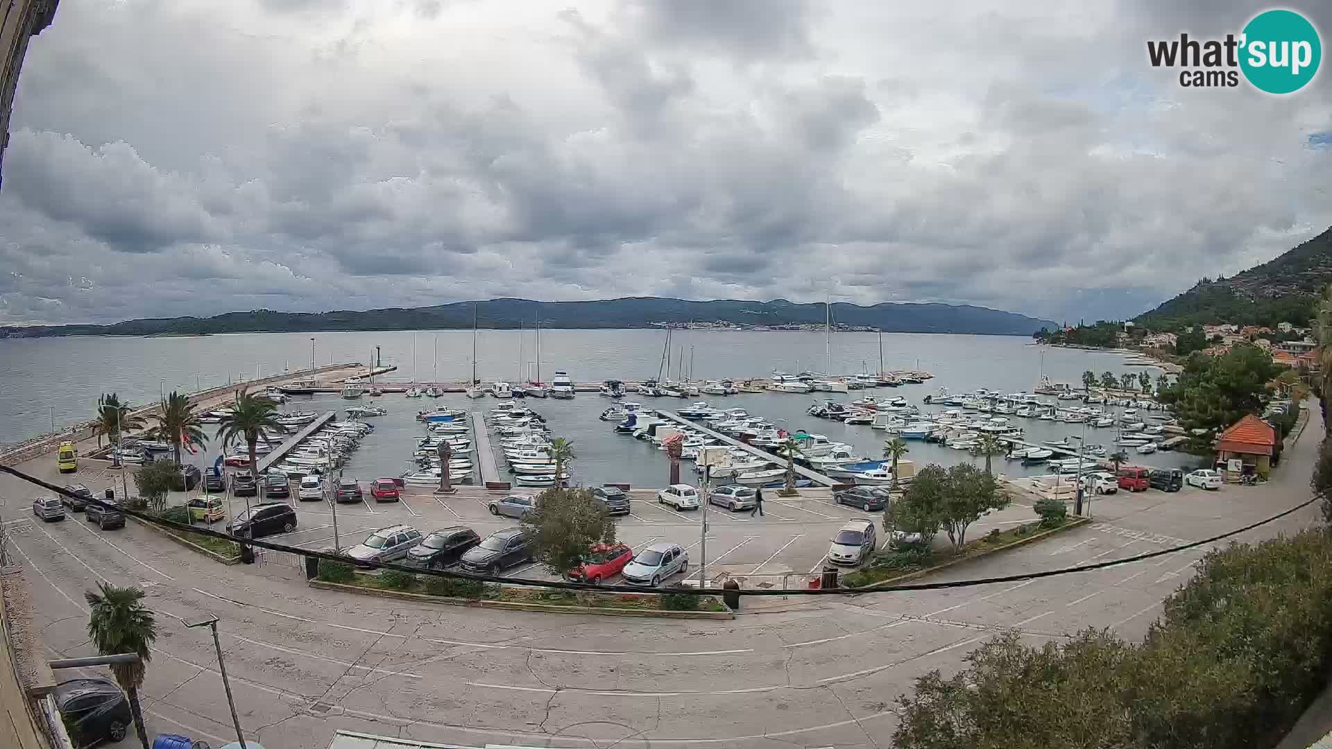 Webcam Orebić Riva – Ferry to Korčula Live