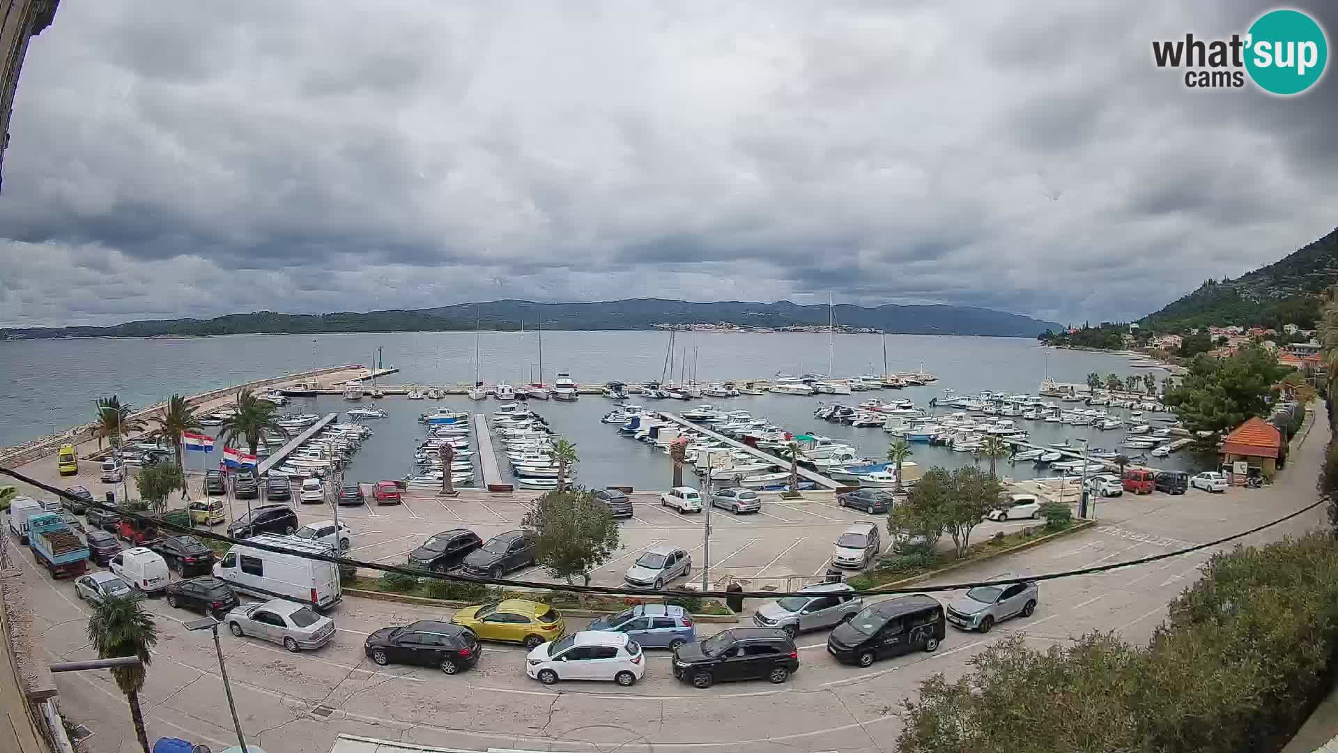 Webcam Orebić Riva – Ferry a Korčula en vivo