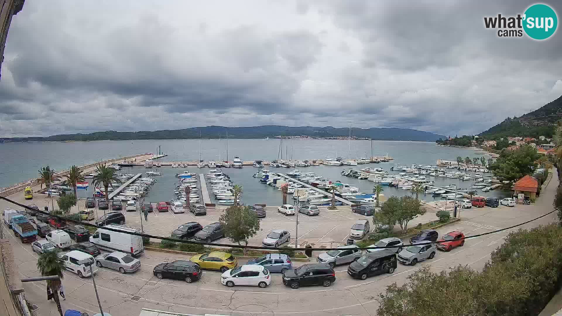 Webcam Orebić Riva – Ferry a Korčula en vivo