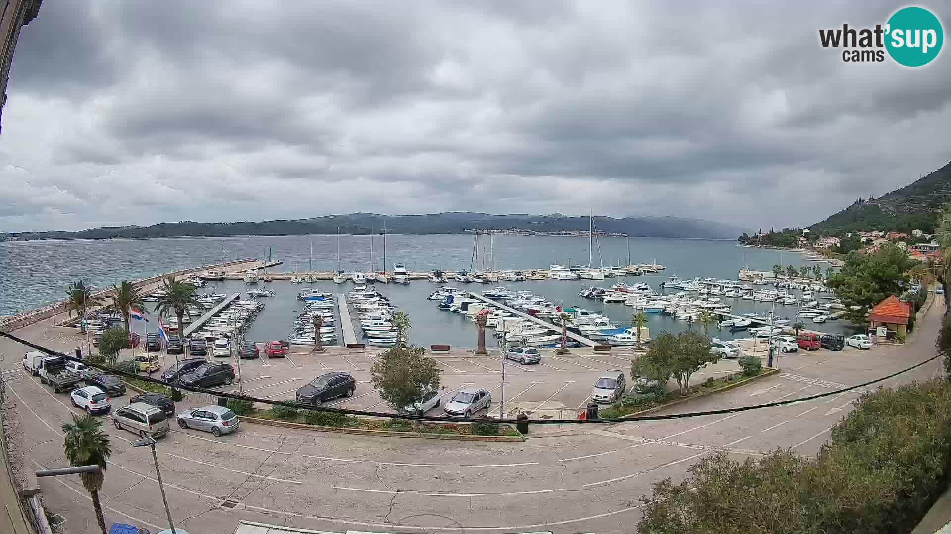 Webcam Orebić Riva – Ferry a Korčula en vivo
